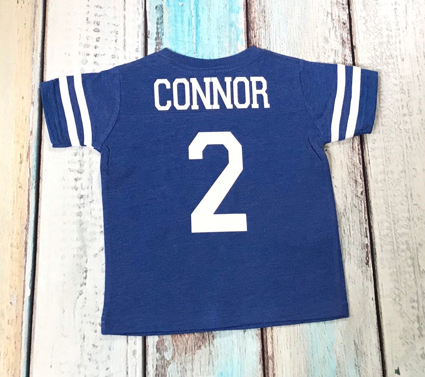 2nd Birthday Soccer Shirt - Purple Elephant MS