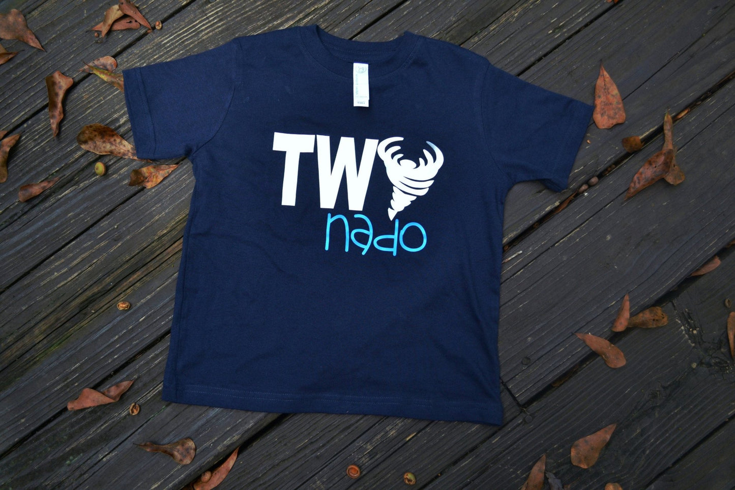 2nd birthday tornado shirt - Purple Elephant MS