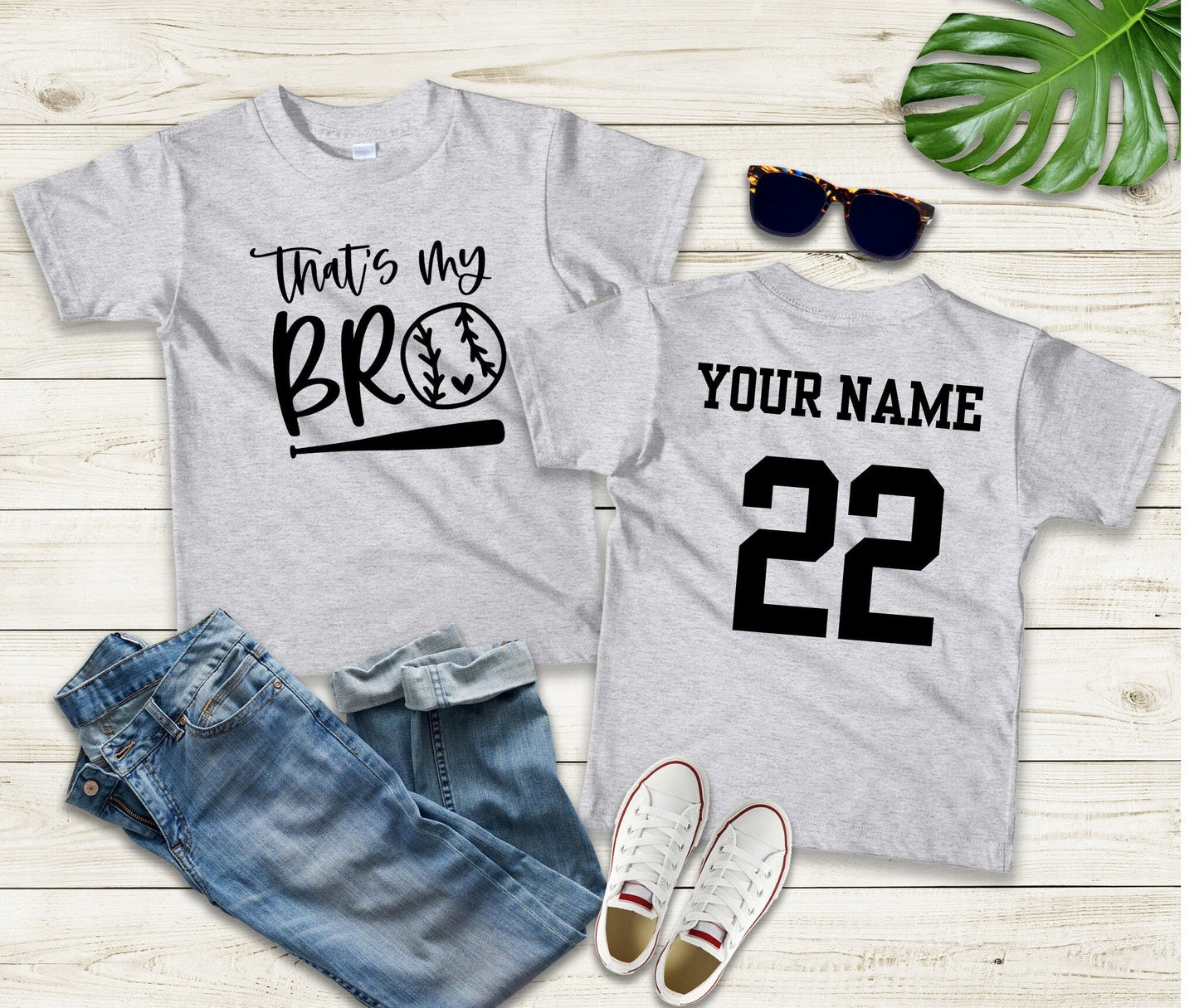 Baseball Sibling Shirt, Thats my Bro Shirt, Baseball sister shirt, baseball brother shirt - Purple Elephant MS