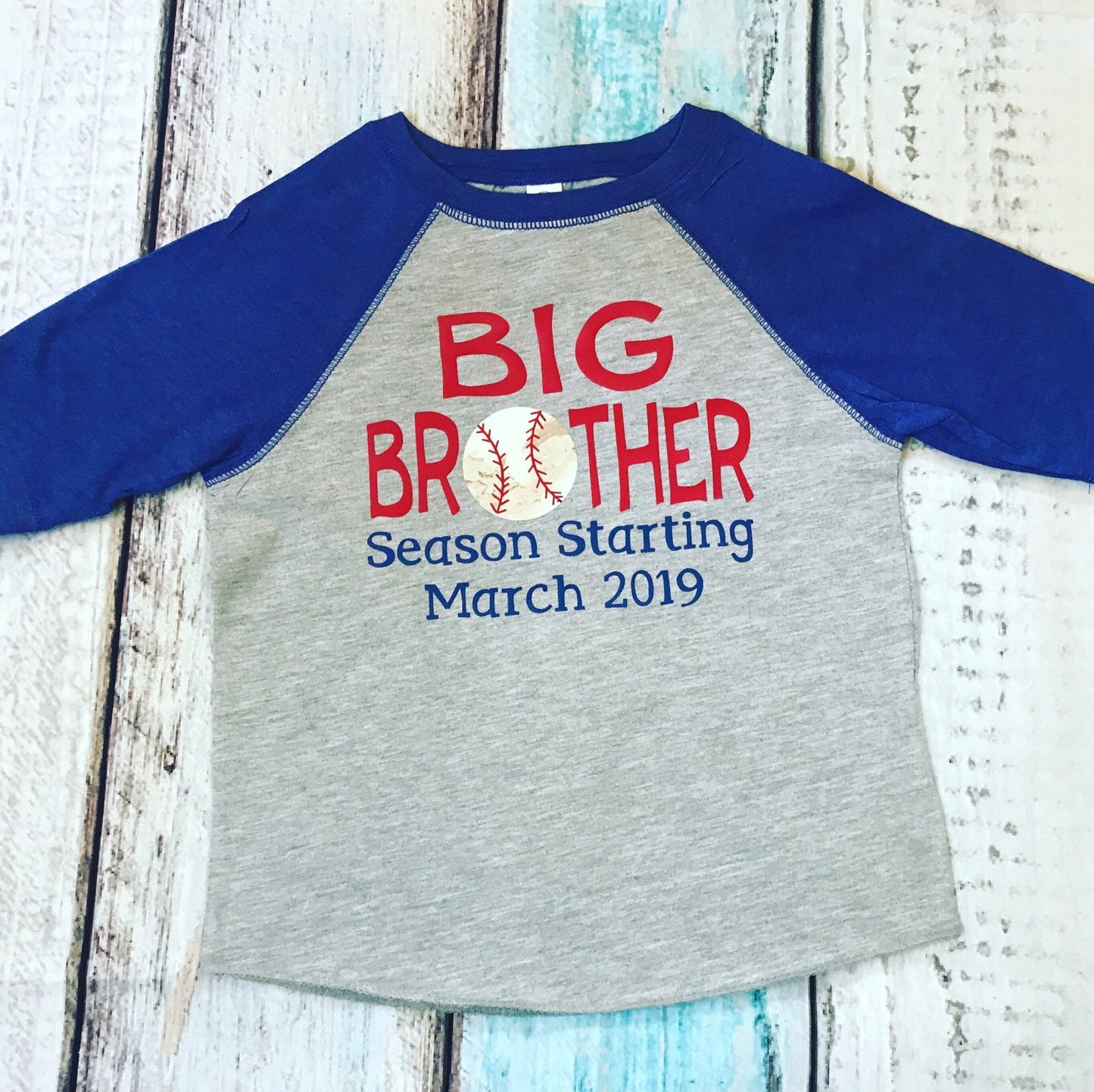 Big Brother Season Starting, Big Brother Shirt, Big Brother gift, 2nd Child pregnancy announcement, Baseball Baby Shower - Purple Elephant MS