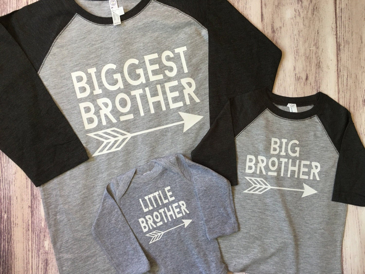 Biggest Big and Little Brother shirt - Purple Elephant MS
