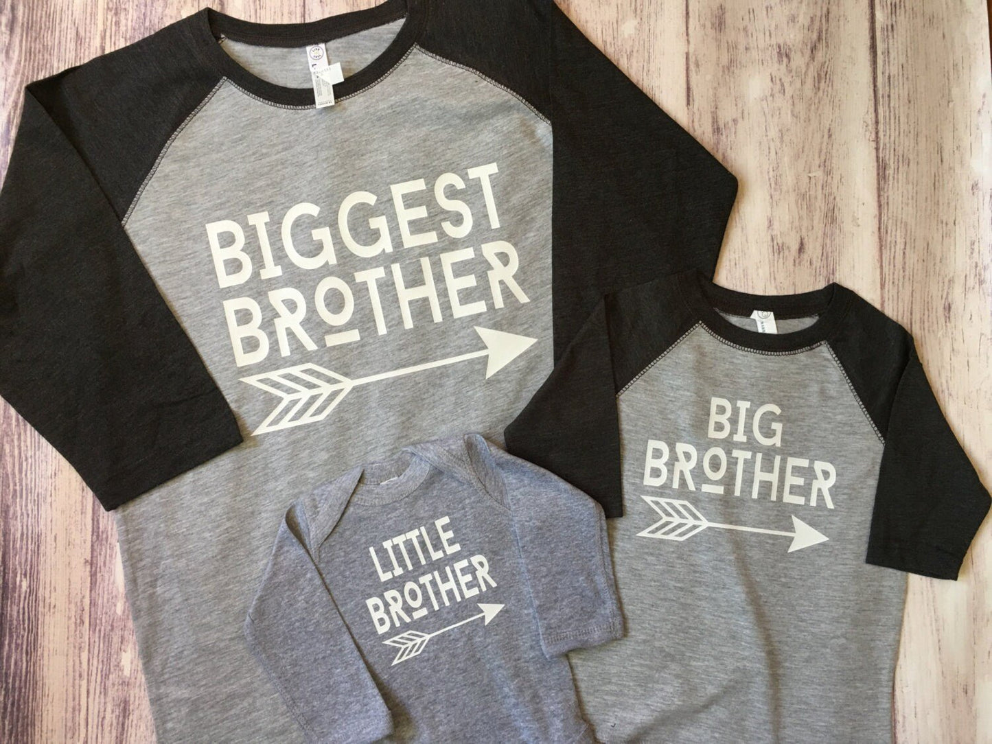 Biggest Big and Little Brother shirt - Purple Elephant MS