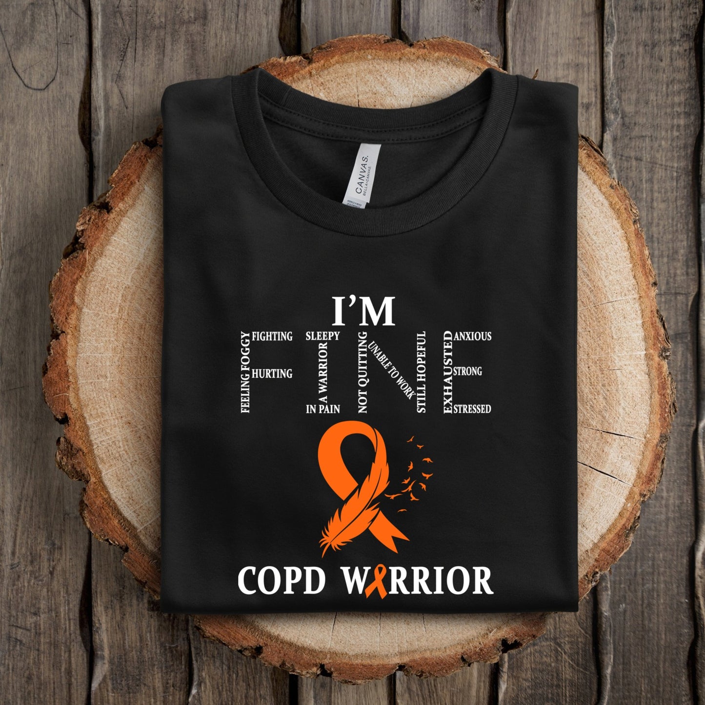 COPD I’m Fine Warrior - Purple Elephant MS