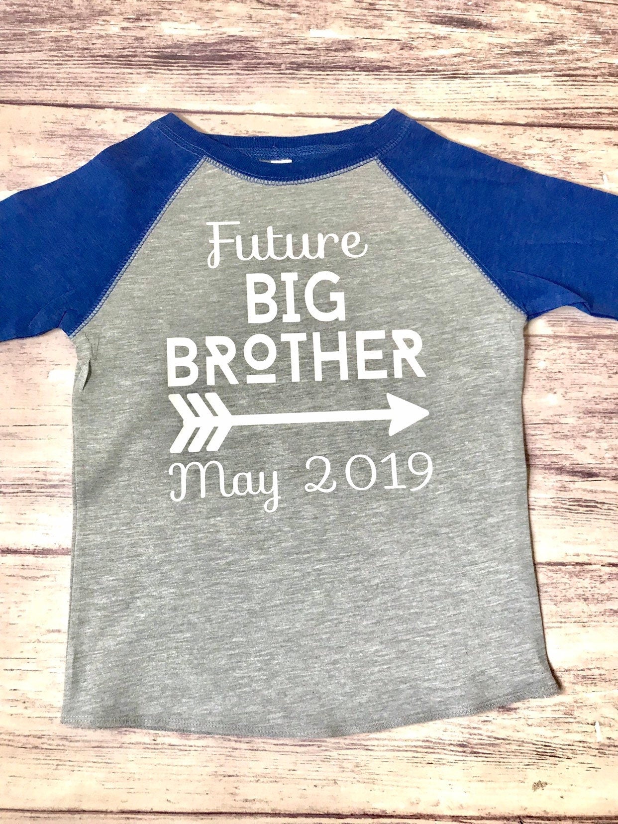Future big brother shirt, 2nd Pregnancy Announce, Big Brother Gift - Purple Elephant MS