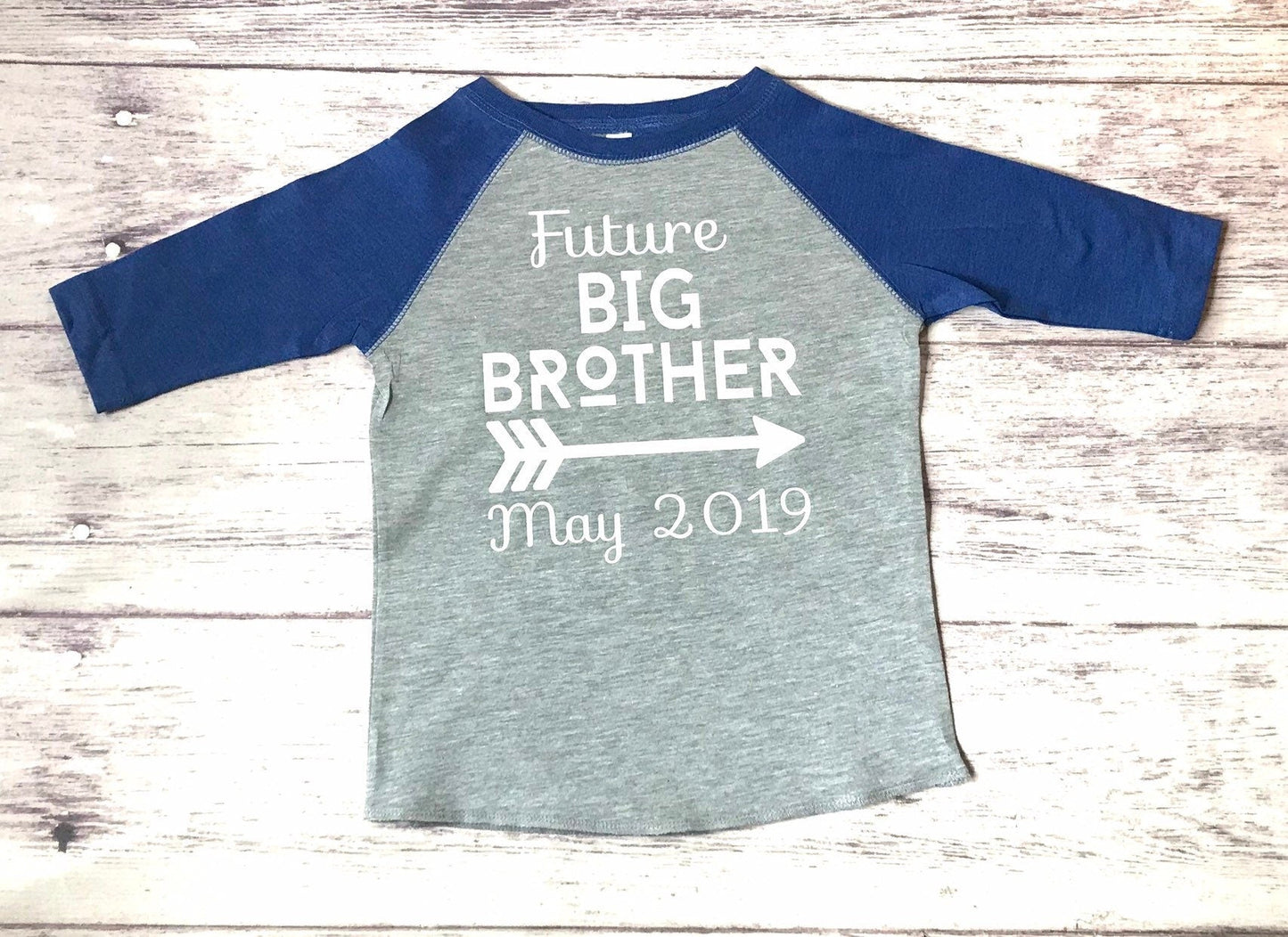 Future big brother shirt, 2nd Pregnancy Announce, Big Brother Gift - Purple Elephant MS
