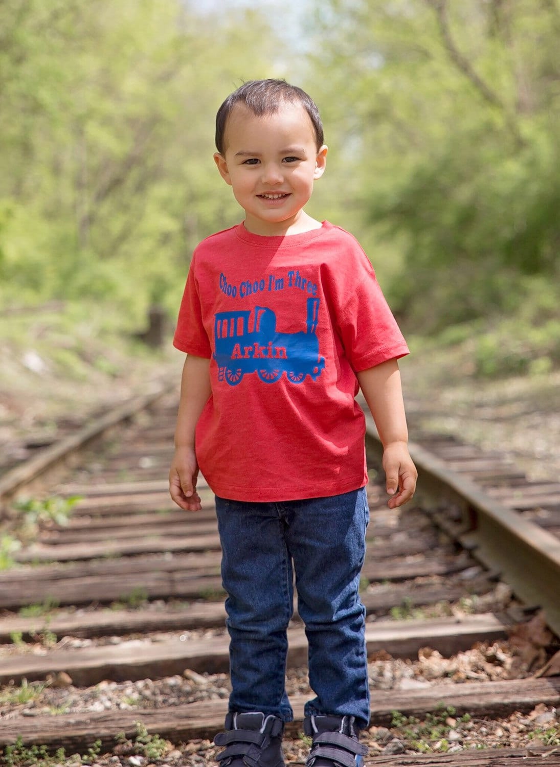 Choo choo train birthday shirt