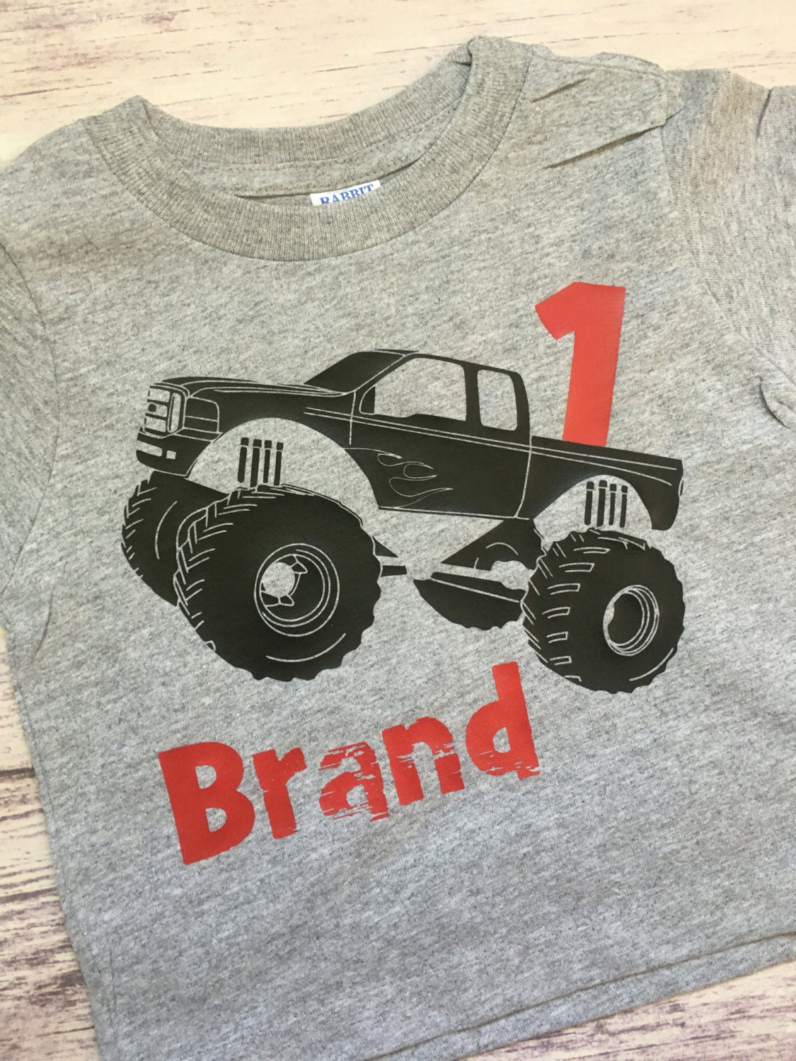 1st Birthday Monster Truck Shirt, Truck Party Shirt, First Birthday Tee