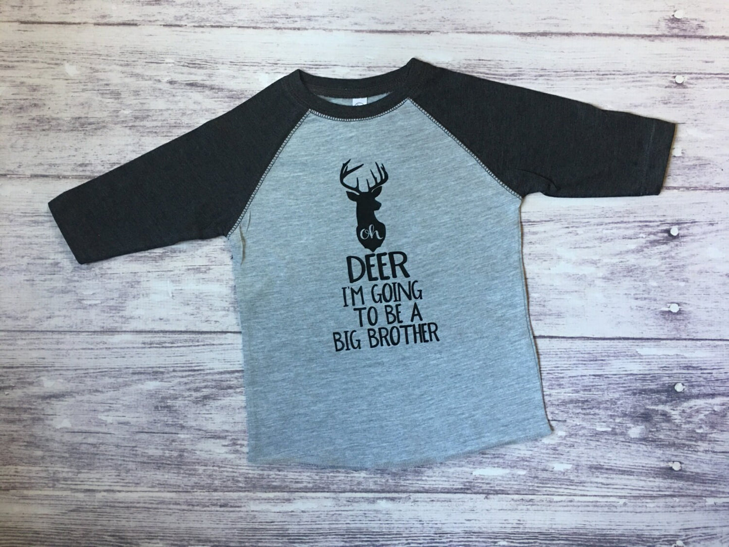 Oh Deer I'm going to be a big brother shirt, Hunting Big Brother Shirt, Big Brother Gift, 2nd baby Announcement
