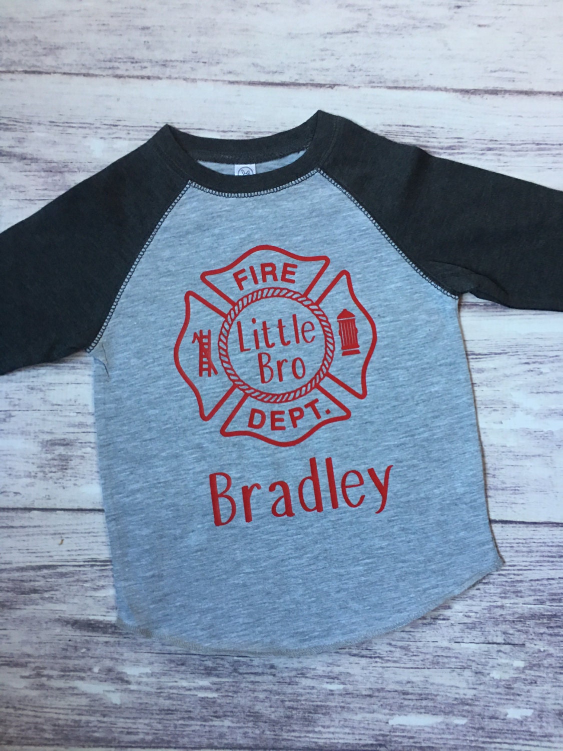 Little Brother Fireman shirt