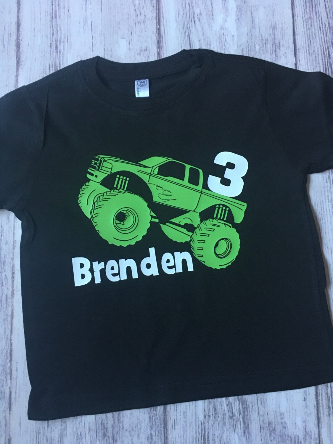 Monster Truck 3rd birthday shirt