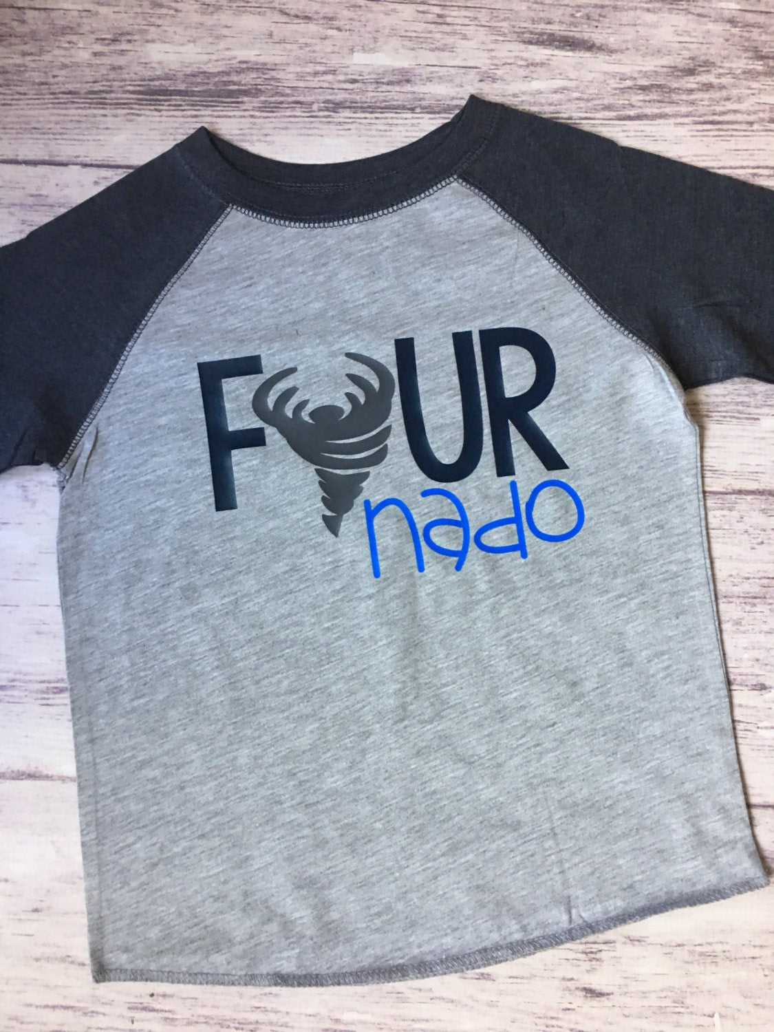 Fournado Shirt, Boys 4th birthday shirt, Tornado Birthday