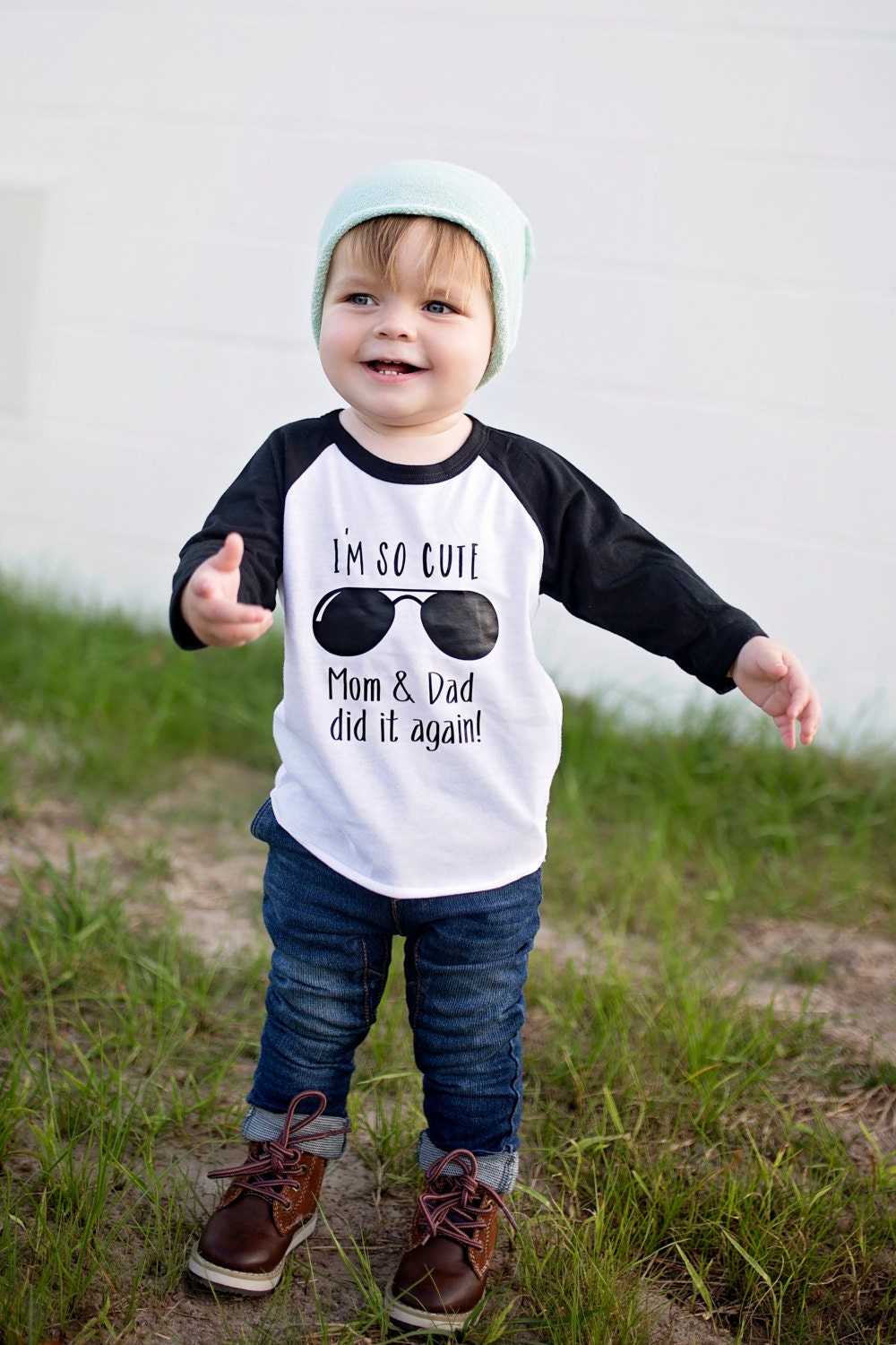 I'm So Cute Mom & Dad Did It Again! Shirt, Promoted To Big Brother Announcement Tee, Gift for New Big Bro