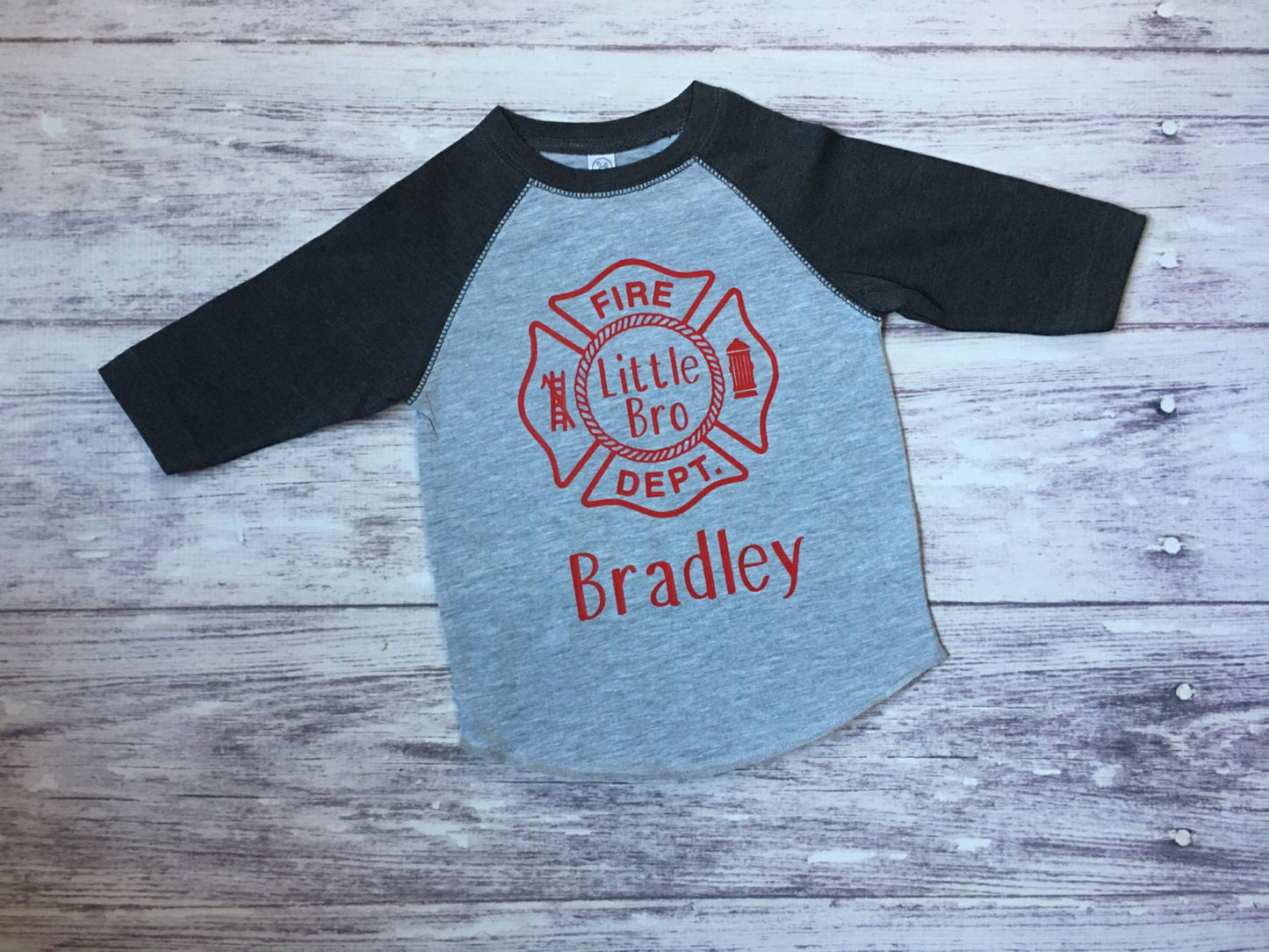 Little Brother Fireman shirt