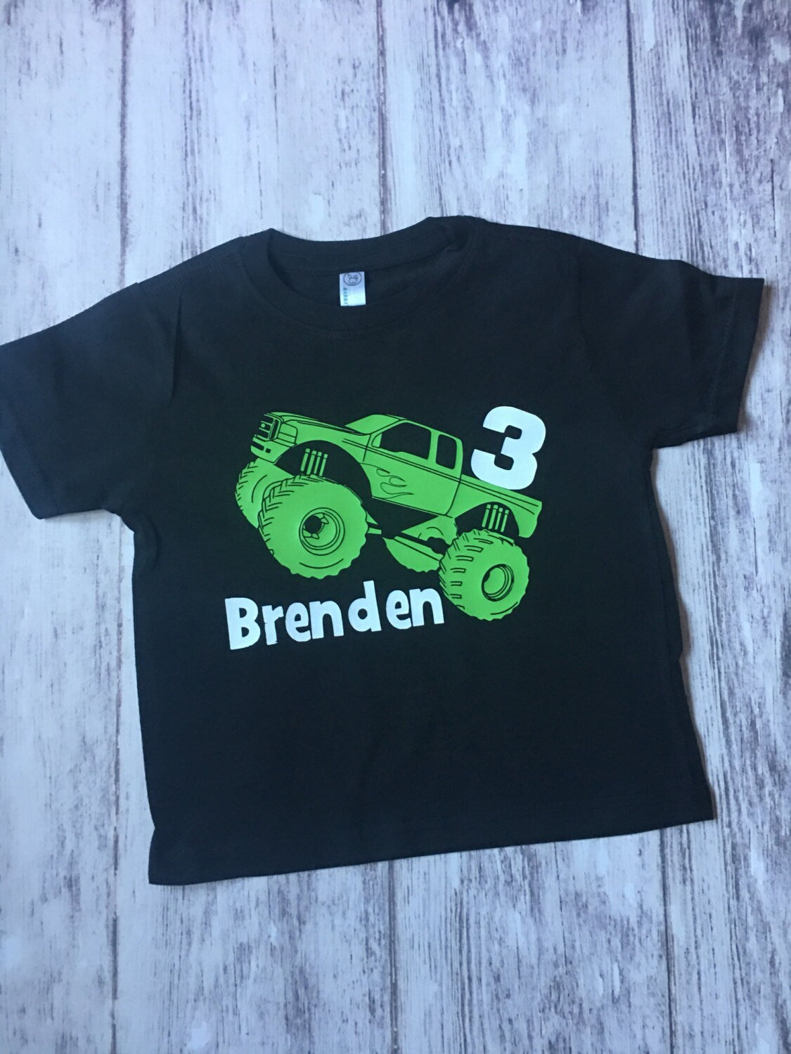 Monster Truck 3rd birthday shirt