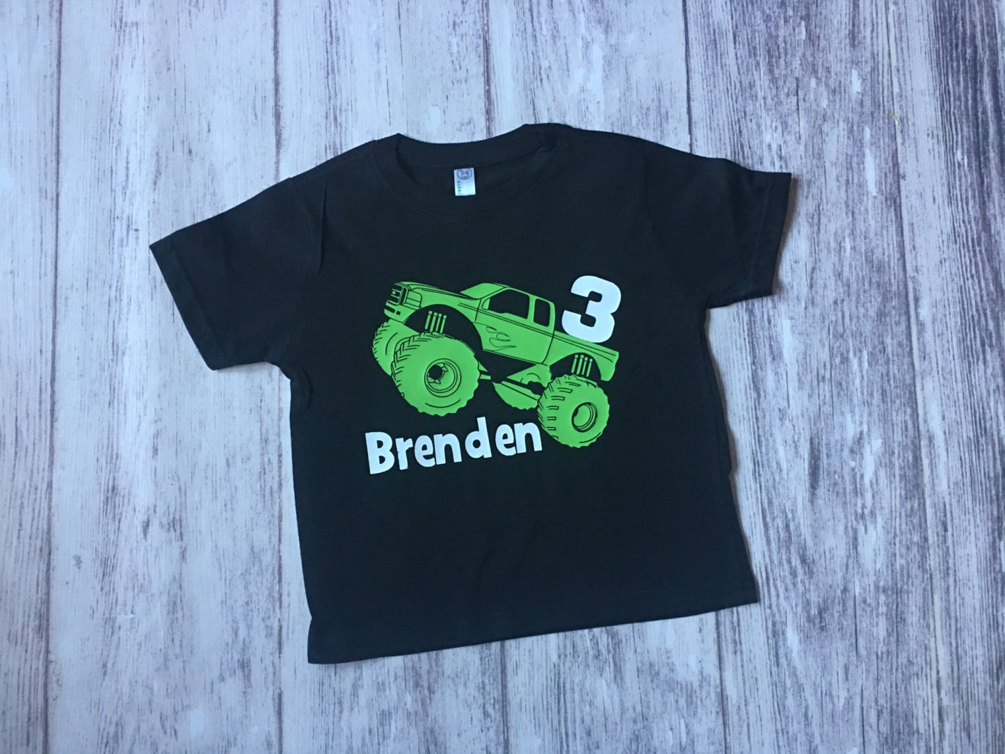 Monster Truck 3rd birthday shirt