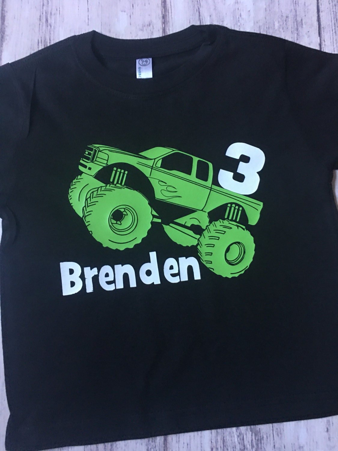Monster Truck 3rd birthday shirt
