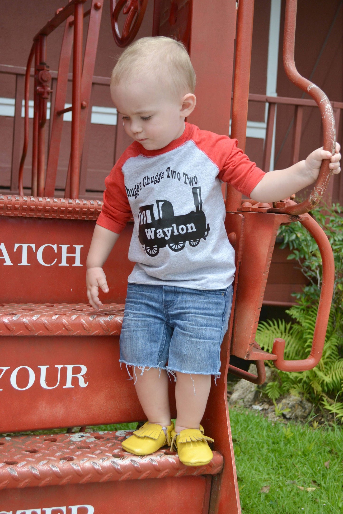 Chugga Two Two Shirt - 2nd Birthday Train Boys Shirt