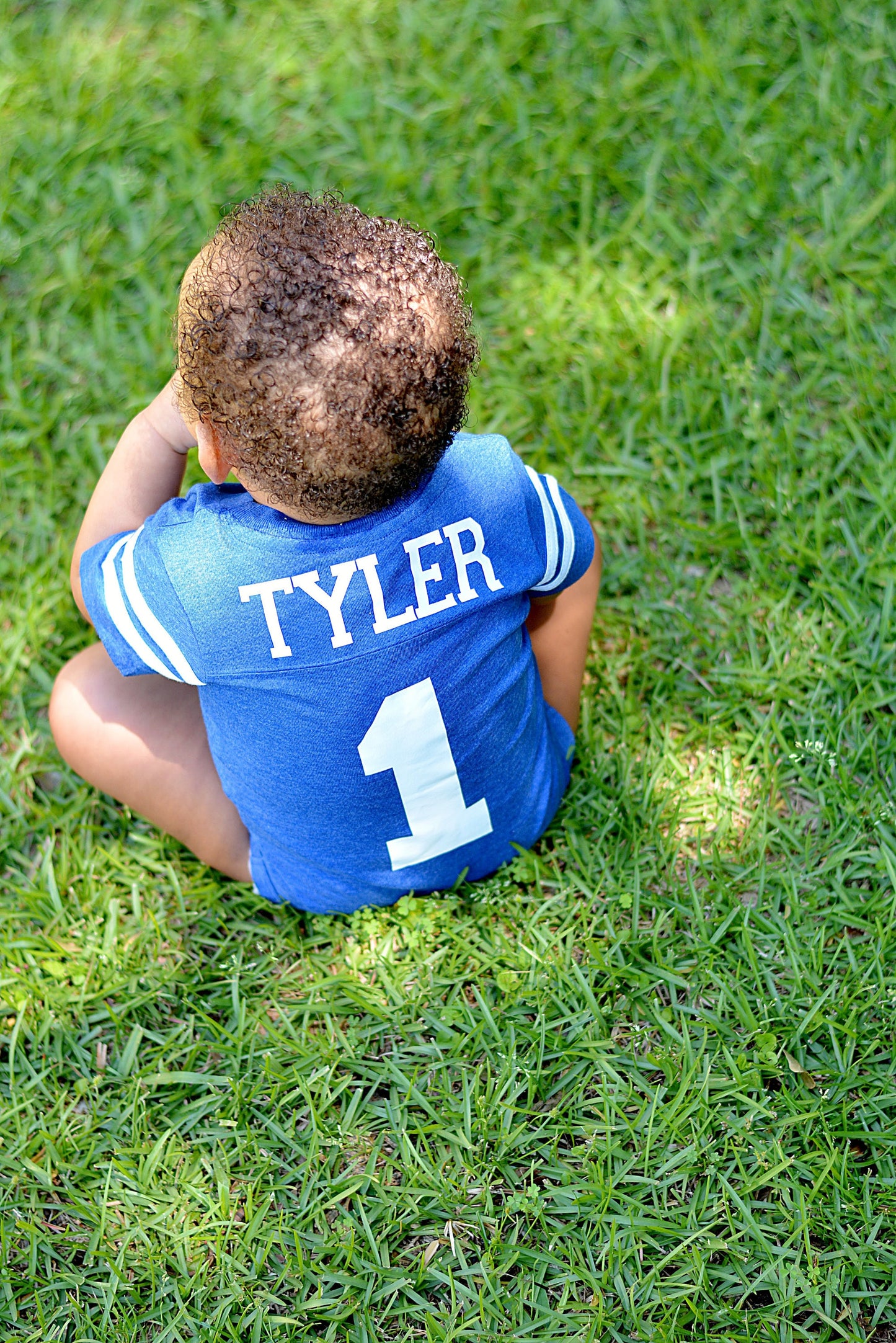 Football first birthday shirt, Personalized first birthday shirt, Football 1st birthday bodysuit, One year old boy shirt, First year down