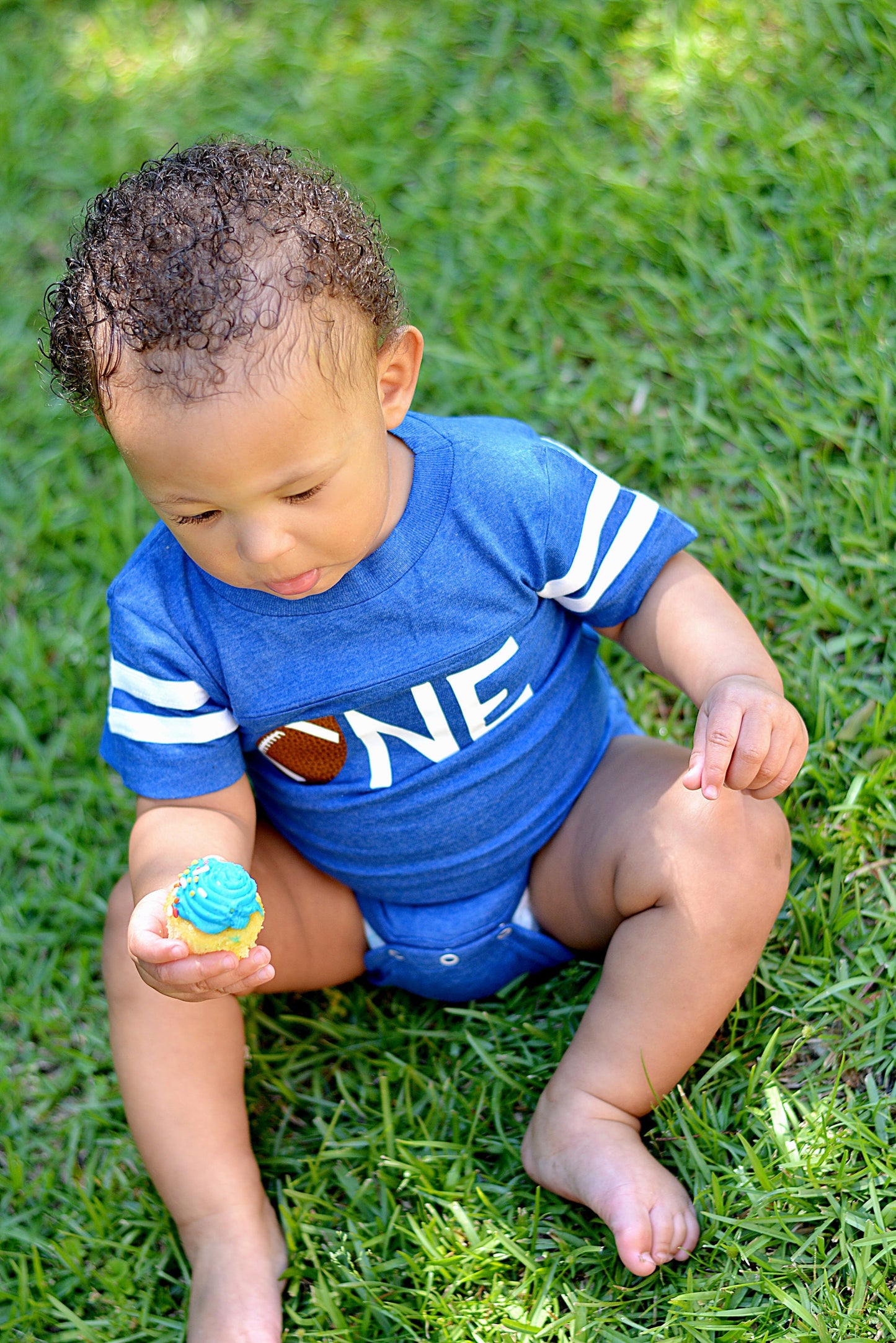 Football first birthday shirt, Personalized first birthday shirt, Football 1st birthday bodysuit, One year old boy shirt, First year down