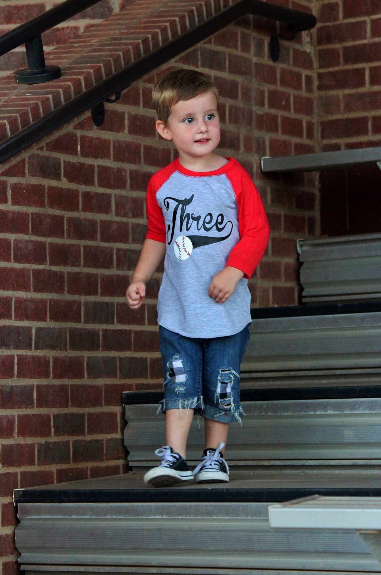Custom Three Year Old Sports Tee for Boys Birthday Party Gift
