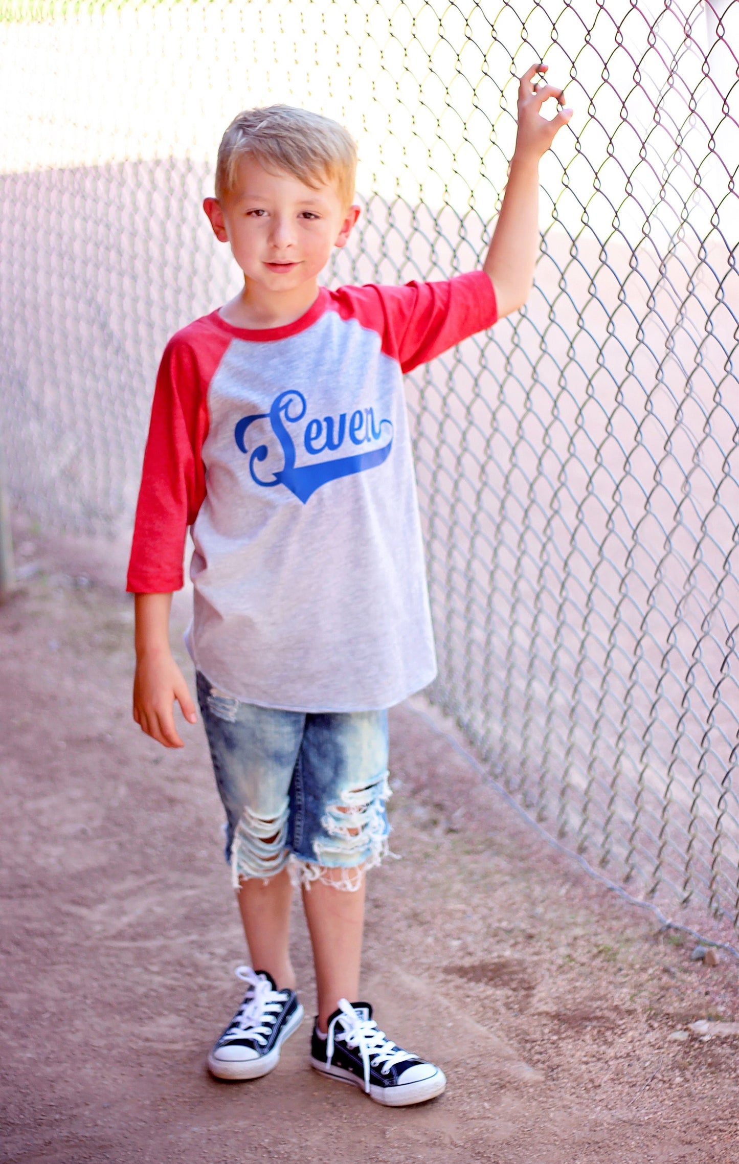 7th birthday Baseball shirt, Gift for Boys, Seven Shirt, Boys Birthday Tee