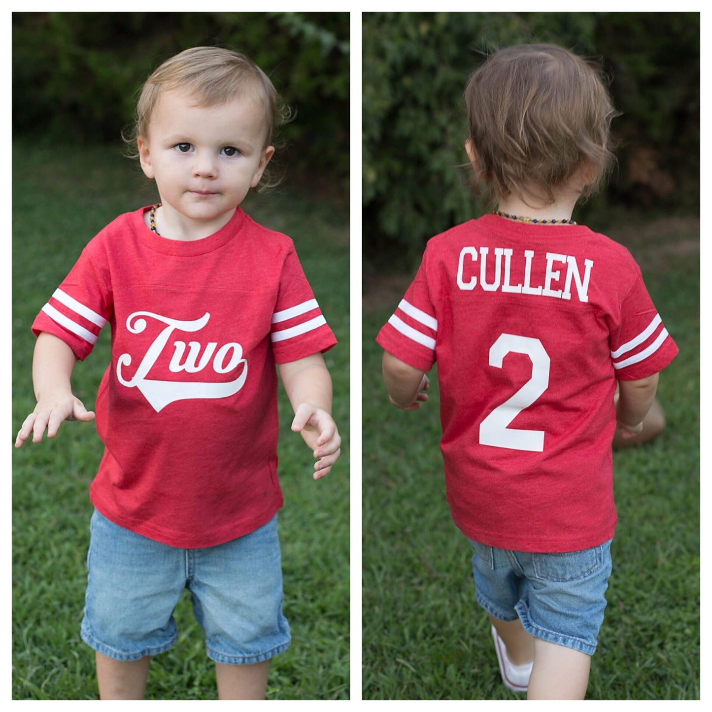 2nd Birthday shirt, Personalized Two Shirt, Sports Jersey Shirt, Gift for Boys