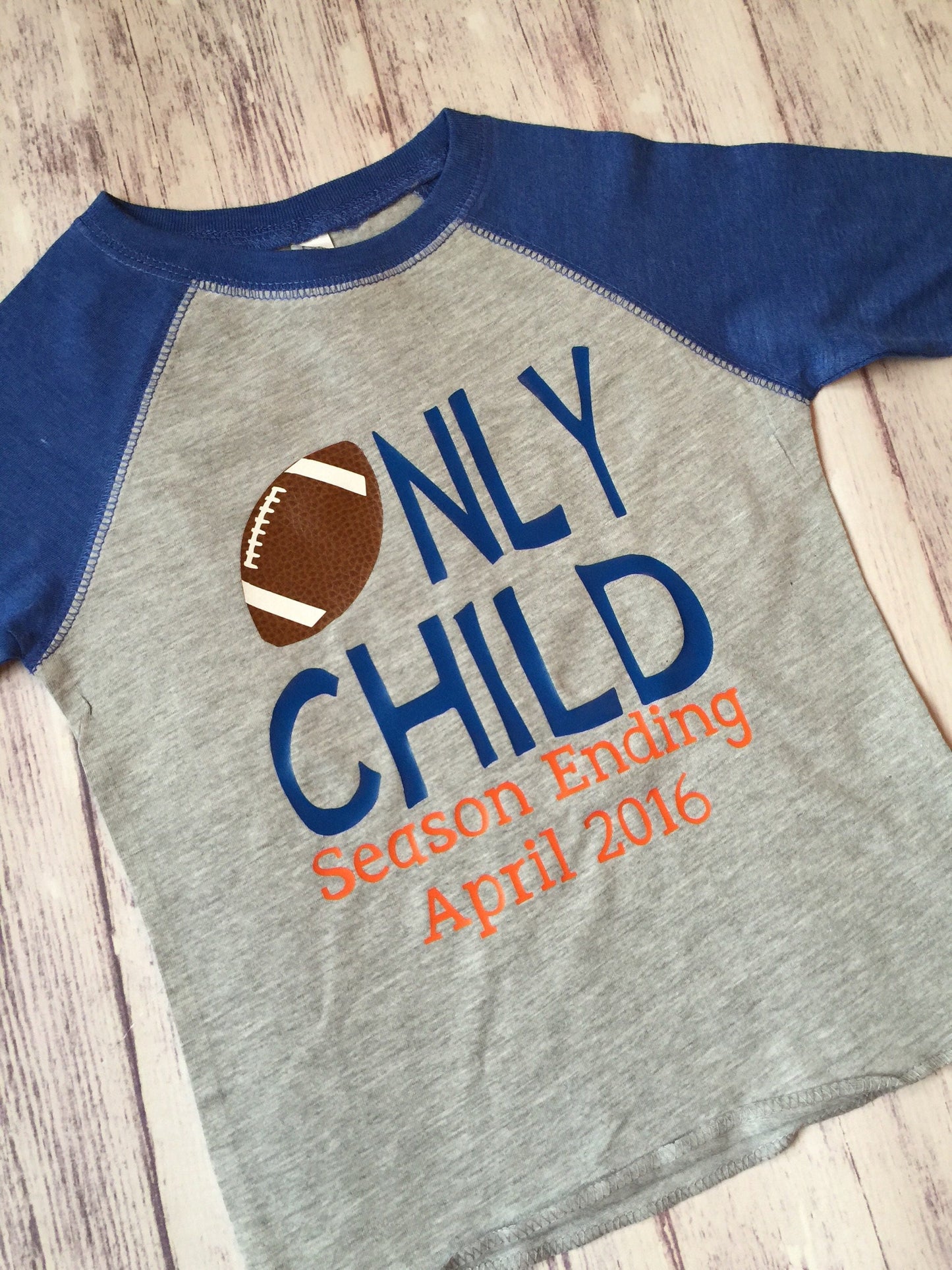 Only Child Season Ending football big brother shirt