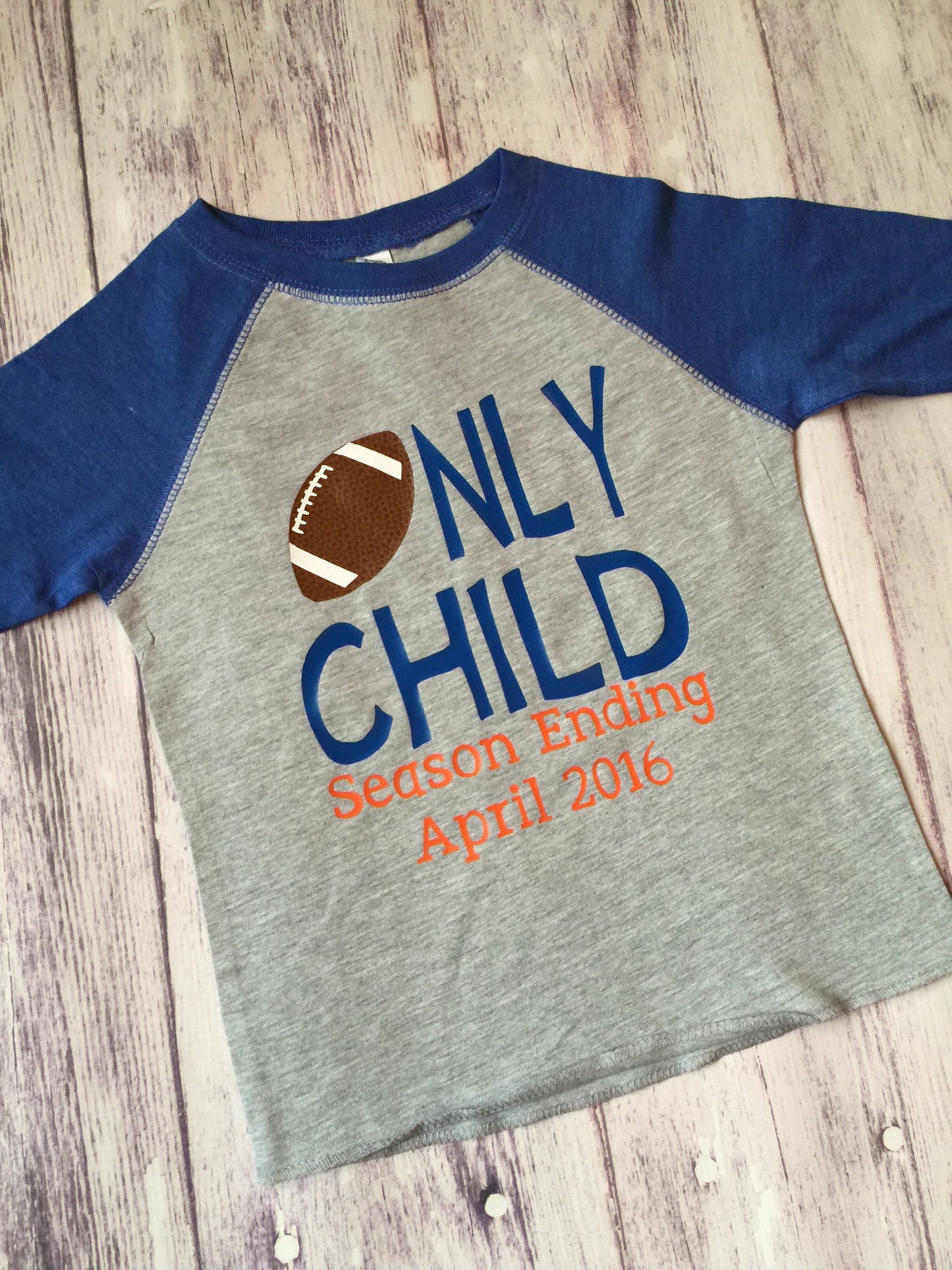 Only Child Season Ending football big brother shirt