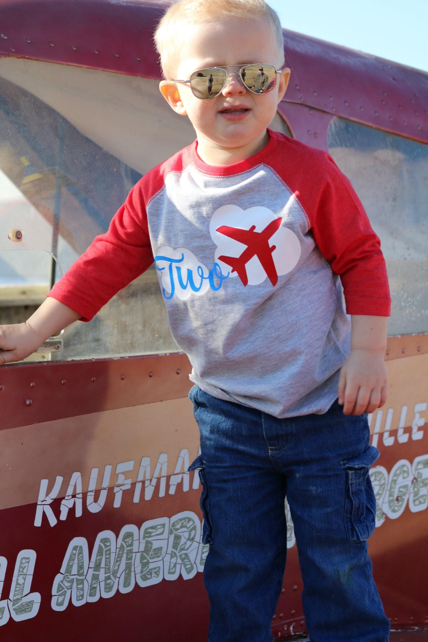 2nd birthday Airplane Shirt, Two Fly Party