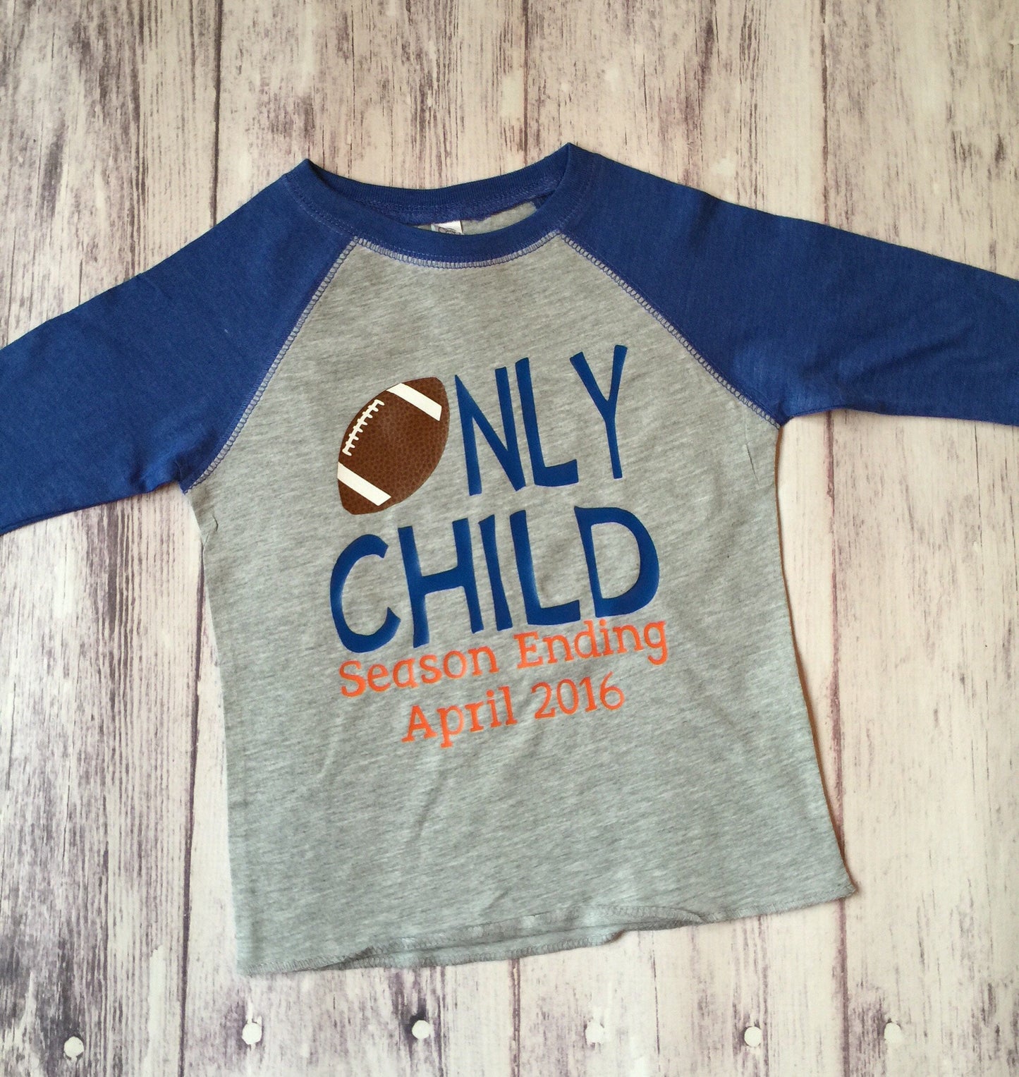 Only Child Season Ending football big brother shirt