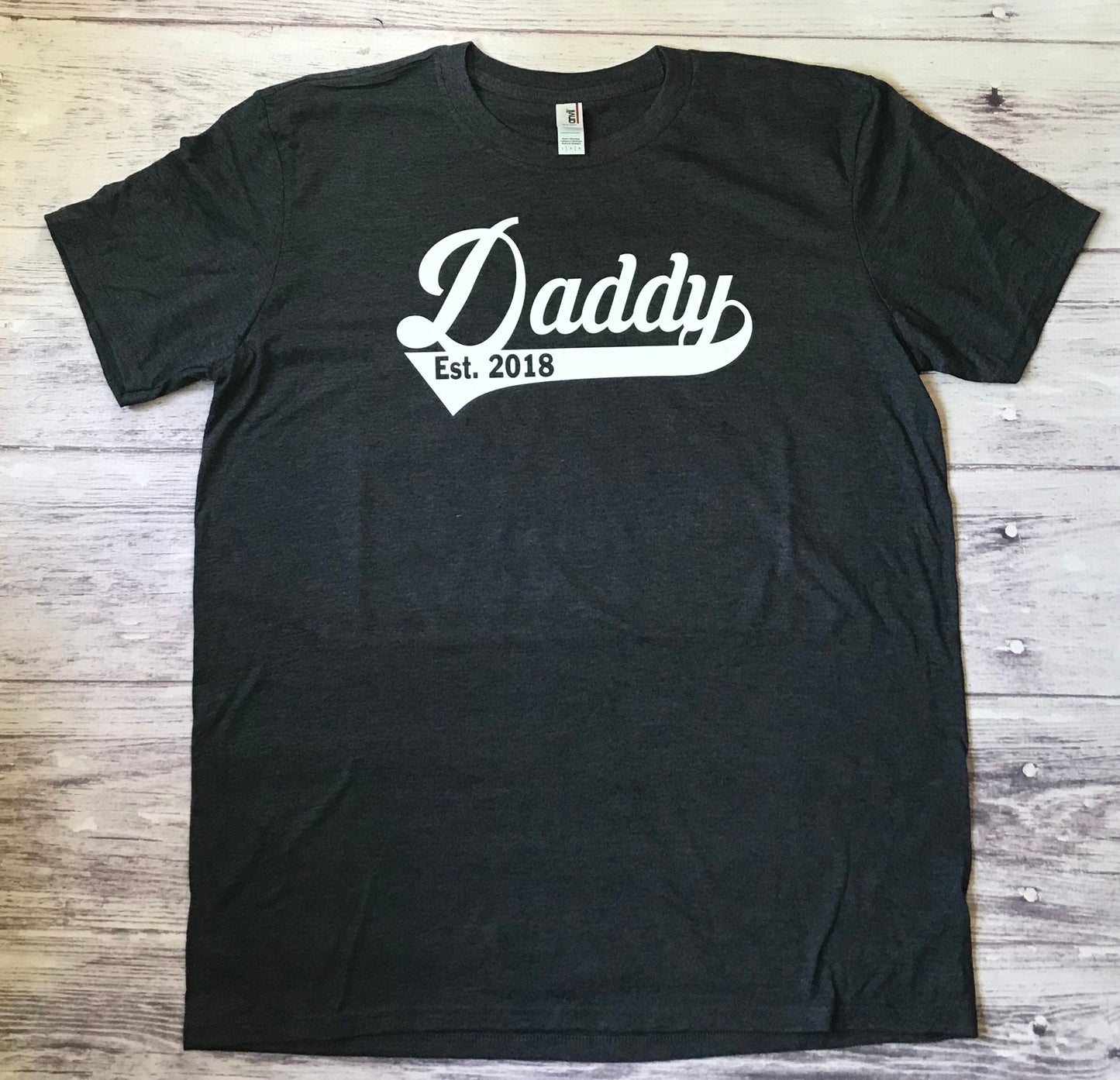 Dad Established Shirt, Father's Day Gift, First Time Dad Gift, Personalized Dad Shirt
