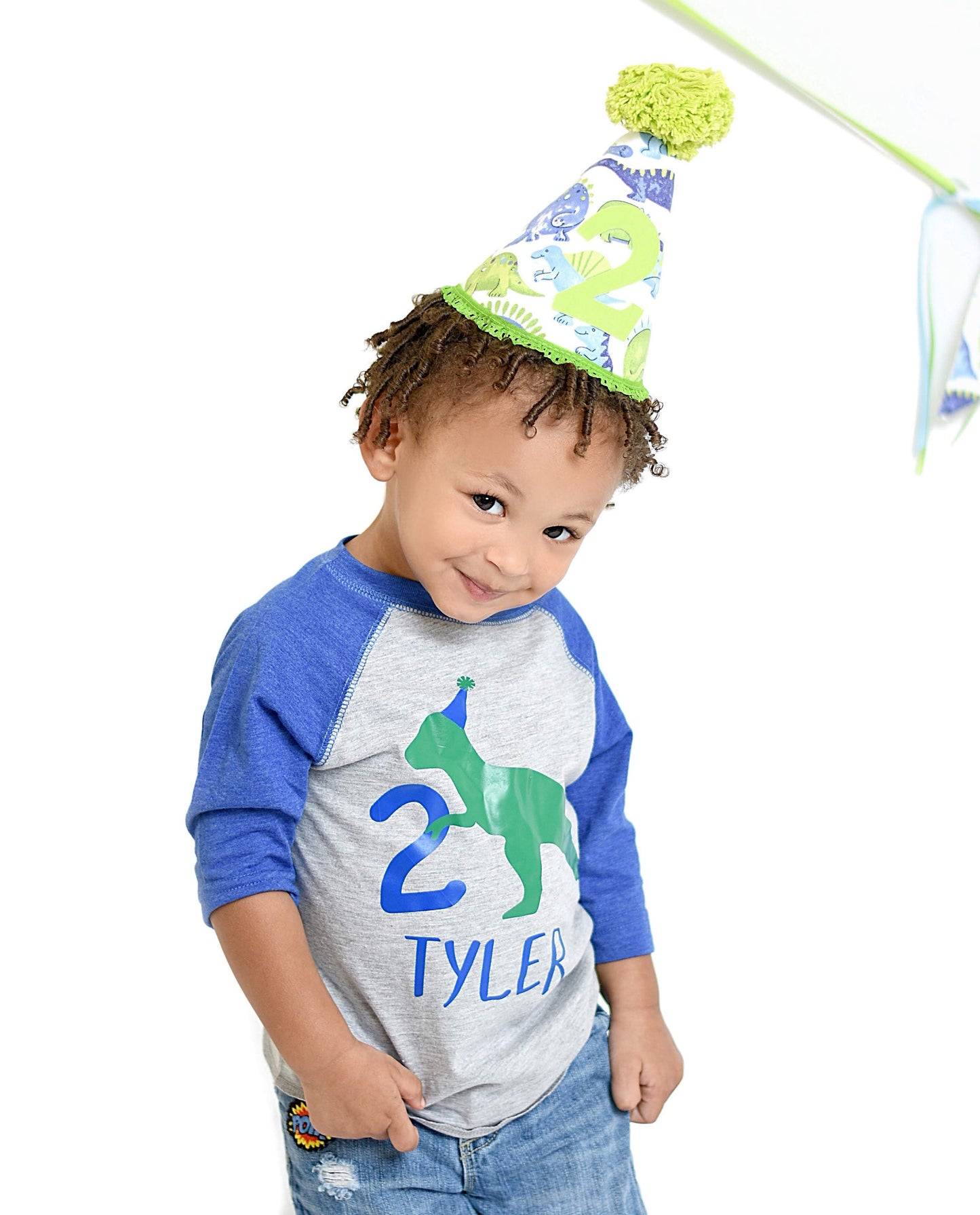 2nd Birthday Dinosaur Party Shirt