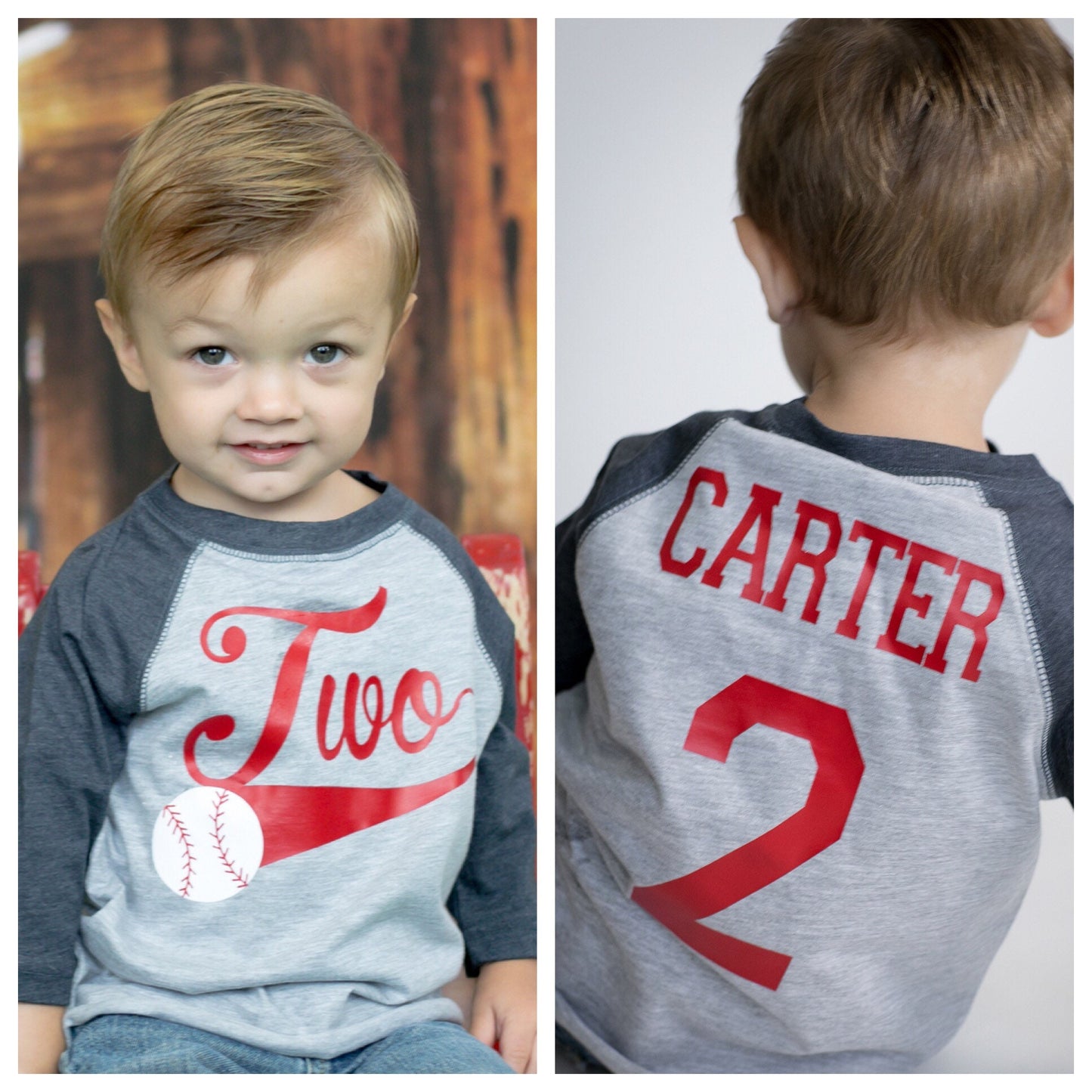 2nd birthday Baseball shirt