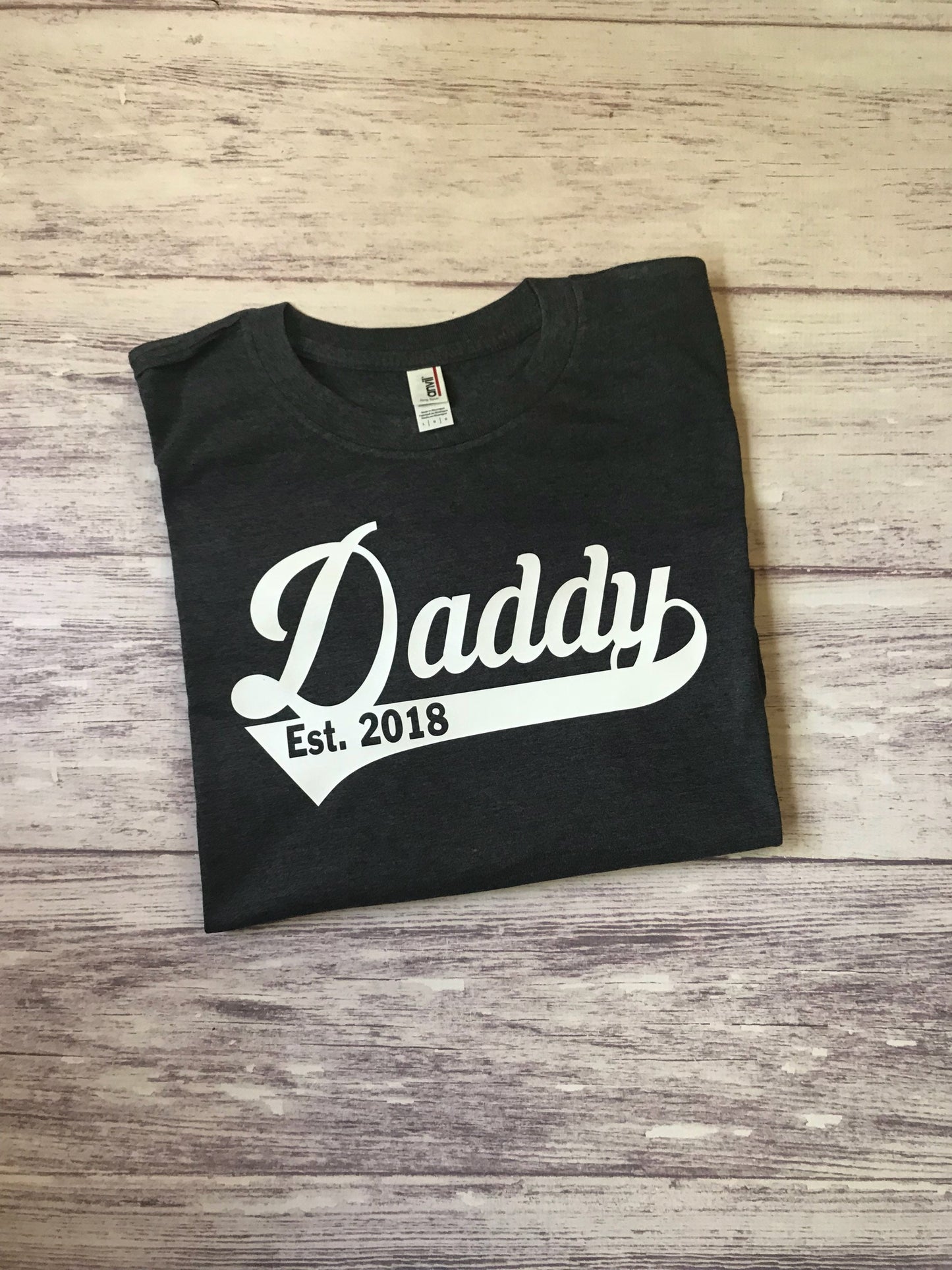 Dad Established Shirt, Father's Day Gift, First Time Dad Gift, Personalized Dad Shirt