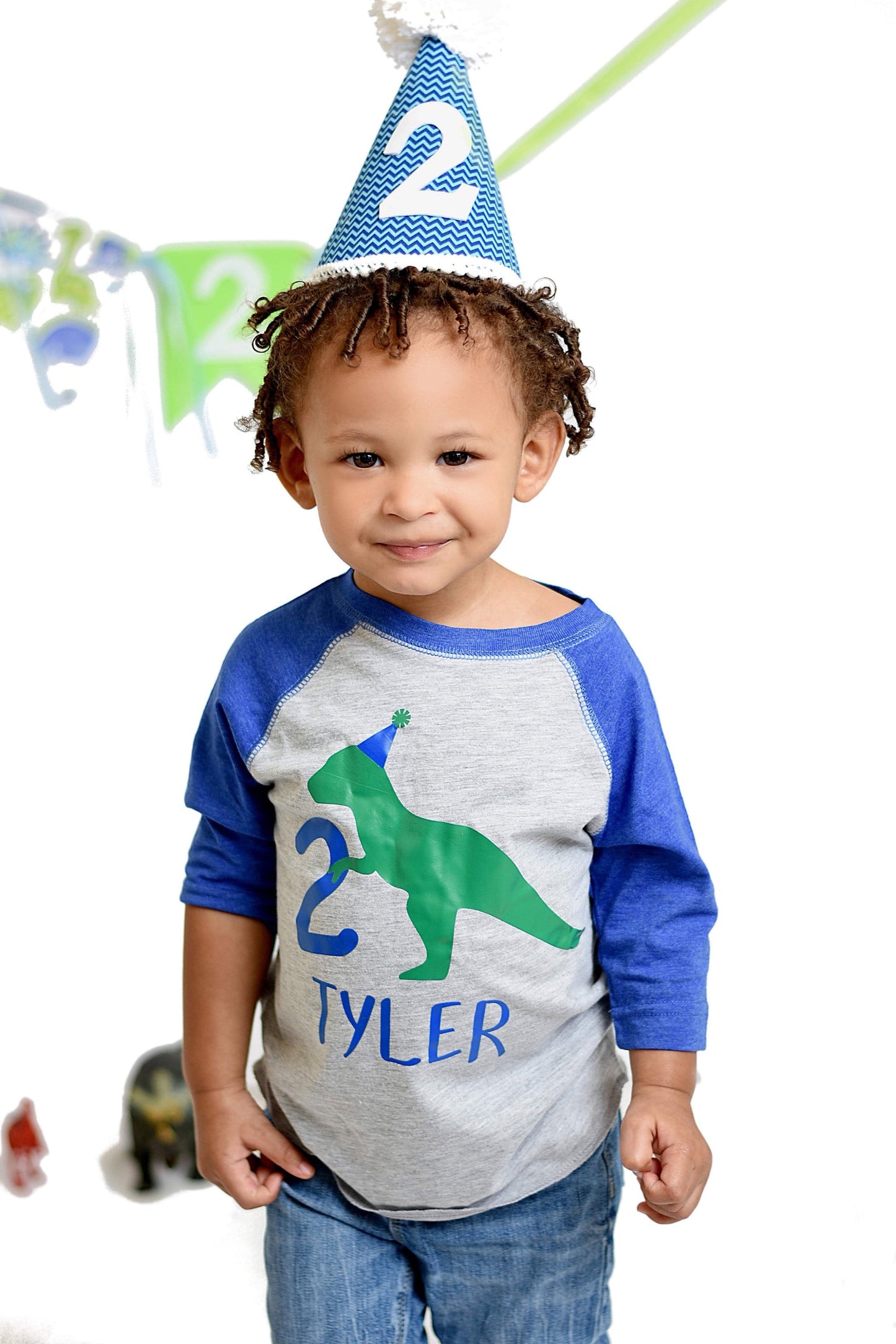 2nd Birthday Dinosaur Party Shirt