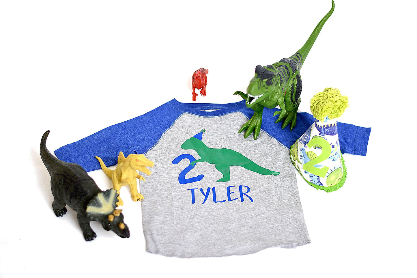 2nd Birthday Dinosaur Party Shirt
