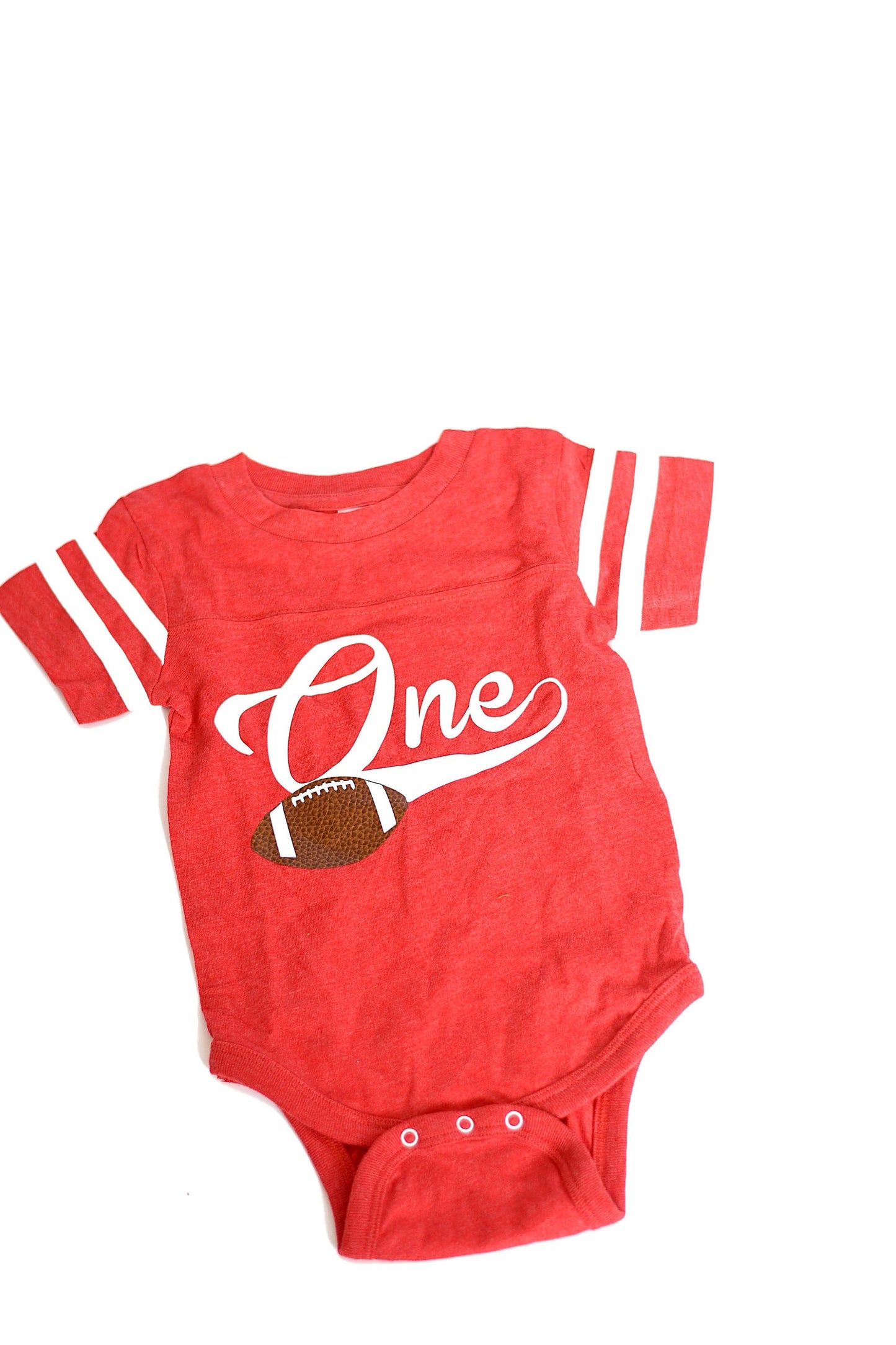 1st Birthday Football Shirt, 1 Year Down Party, Cake Smash Outfit, Gift for One Year Old, First Year Down Outfit