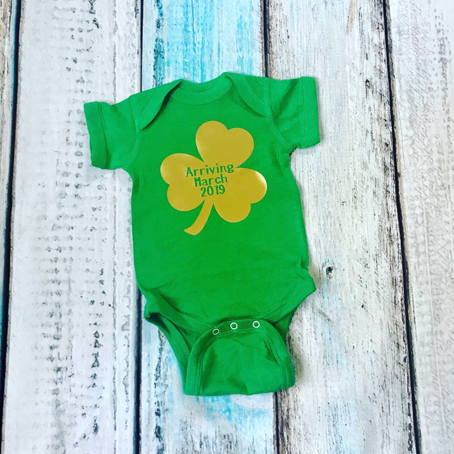 St. Patricks pregnancy announcement shirt
