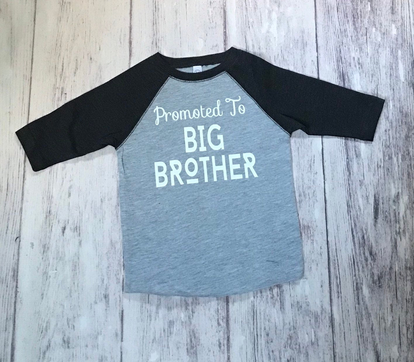 Promoted to Big Brother Shirt, Baby Shower Brother Gift, Pregnancy Reveal Toddler Tee