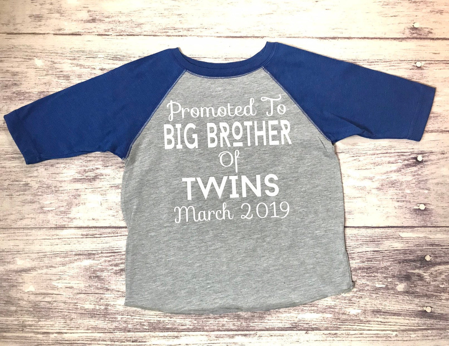 Promoted to Big Brother of Twins Shirt, Surprise Pregnancy Announcement
