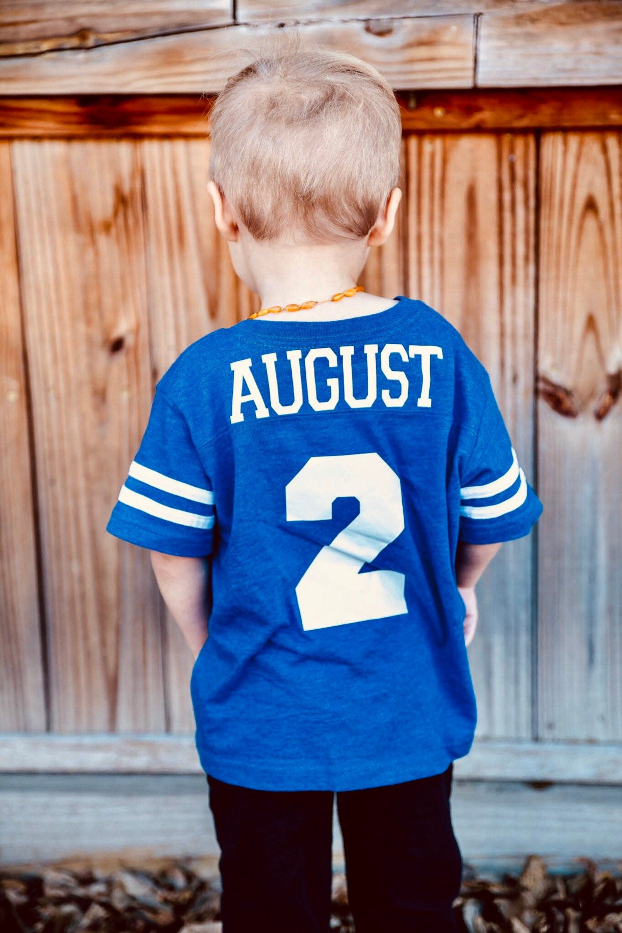 2nd Birthday Football Jersey for Toddler Boys Gift