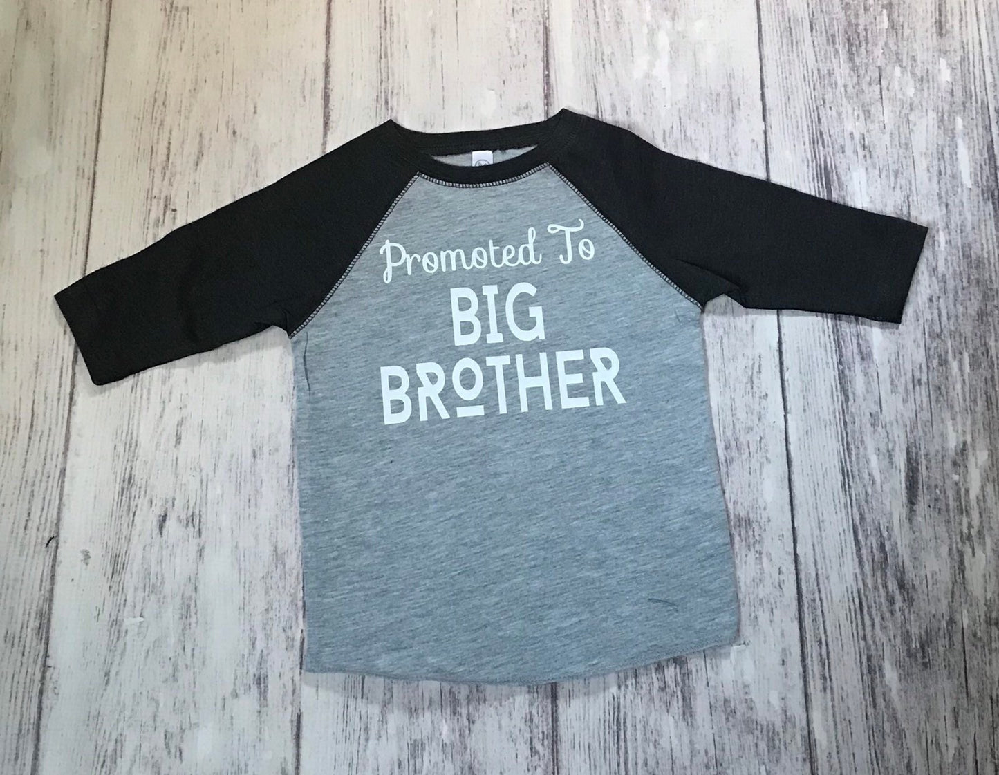 Promoted to Big Brother Shirt, Baby Shower Brother Gift, Pregnancy Reveal Toddler Tee