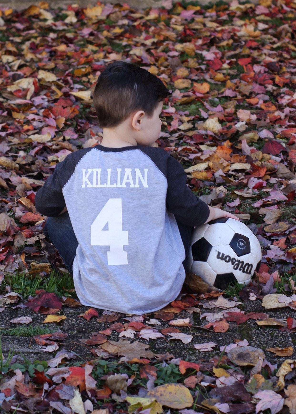 Personalized Soccer 4th Birthday Shirt for Boys