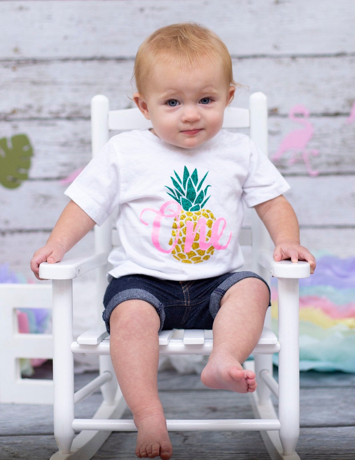 Pineapple 1st birthday Shirt, Tropical First Birthday, Big Luau 1st Party Shirt