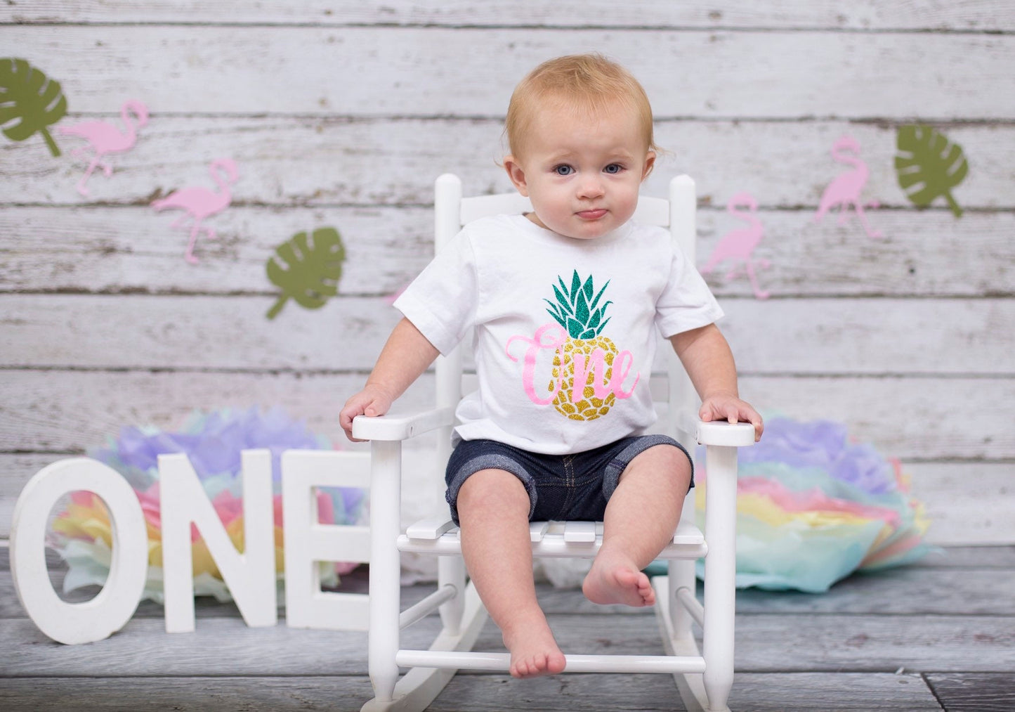 Pineapple 1st birthday Shirt, Tropical First Birthday, Big Luau 1st Party Shirt