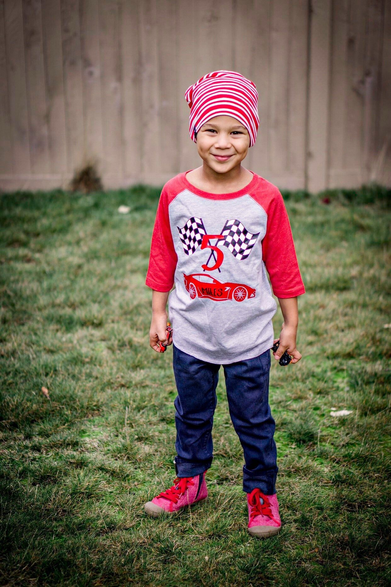 5th Birthday Race Car shirt