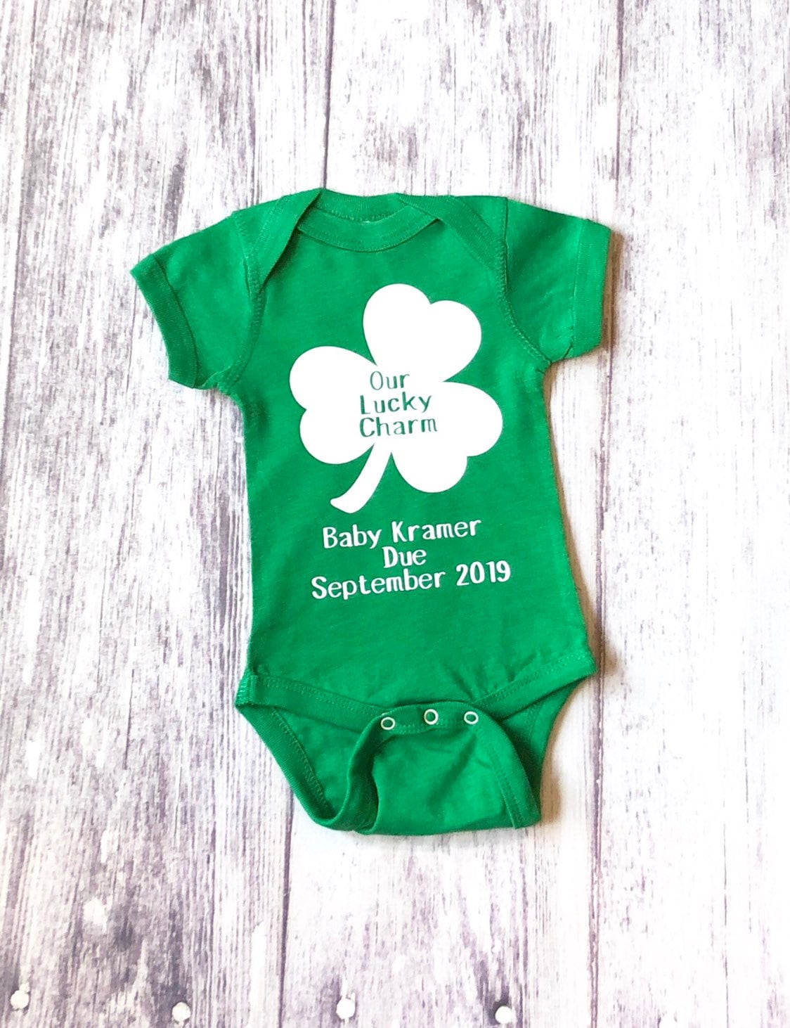 St. Patrick's Day pregnancy announcement