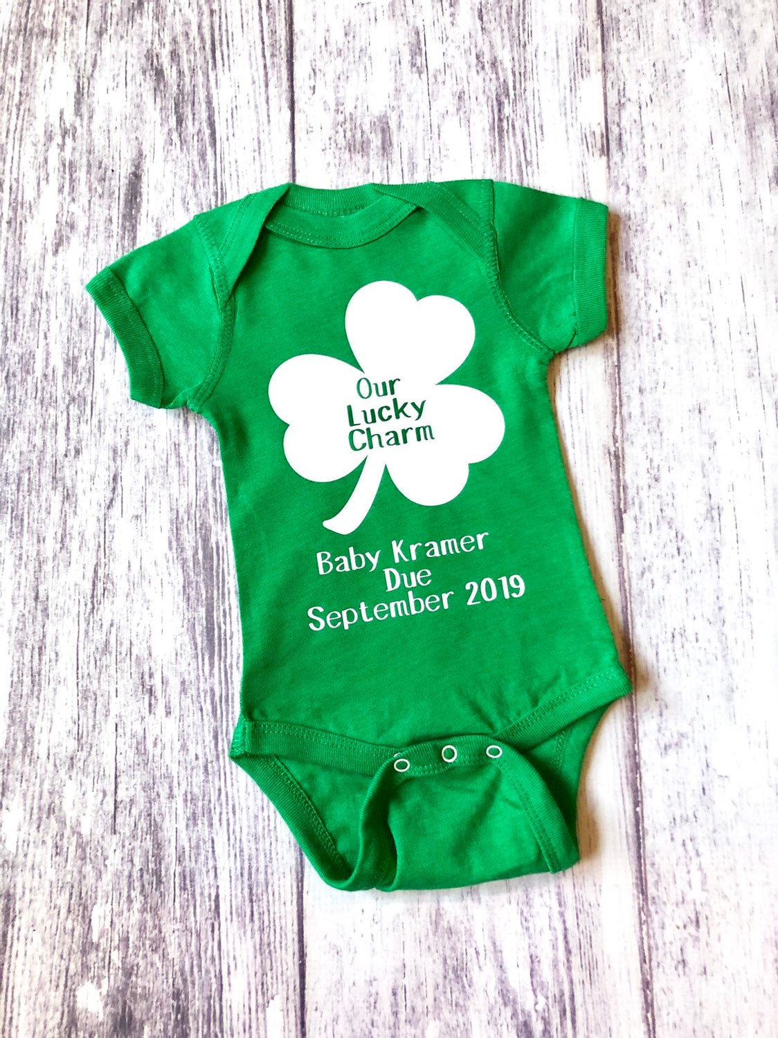 St. Patrick's Day pregnancy announcement