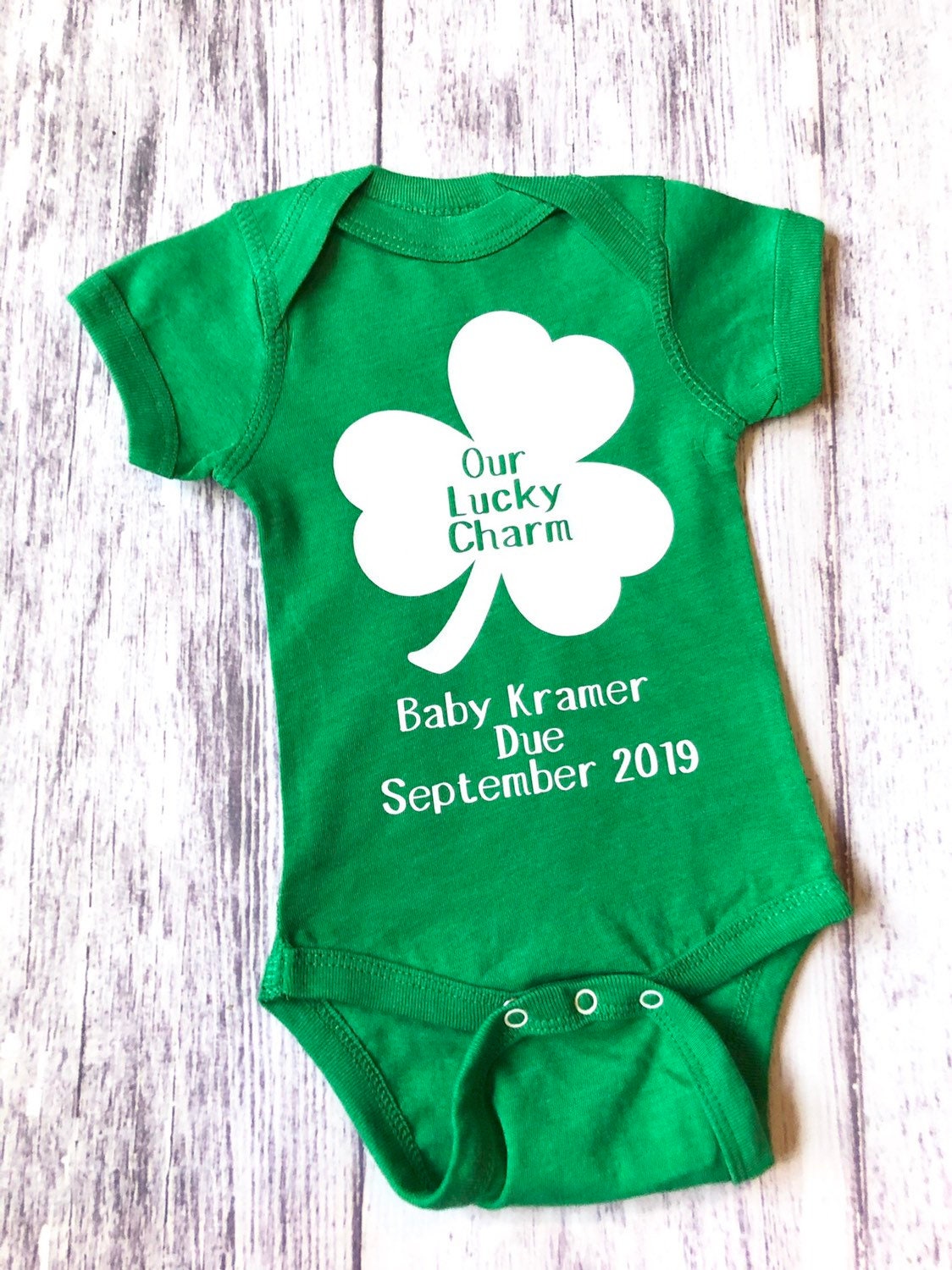 St. Patrick's Day pregnancy announcement