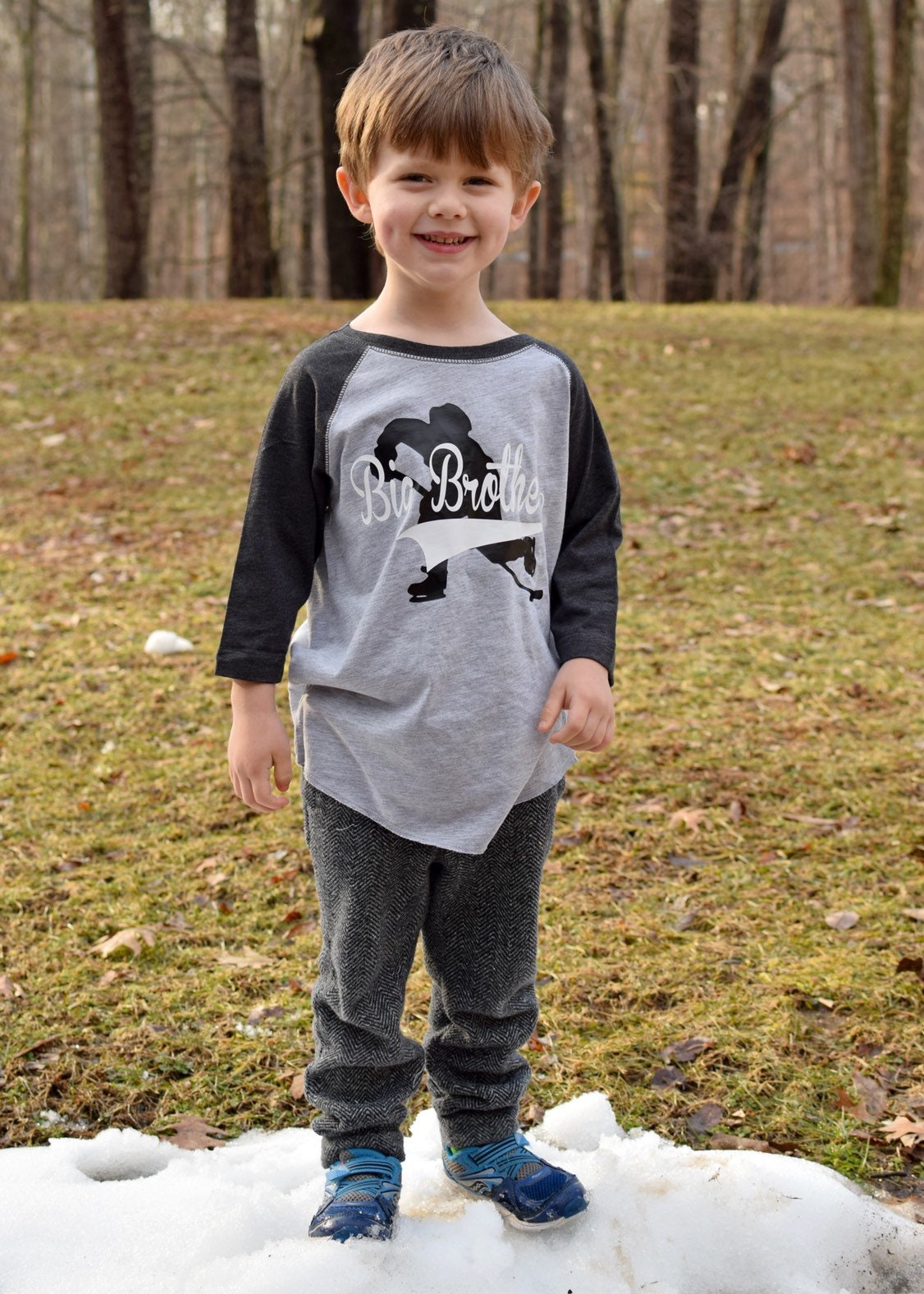 Hockey Big Brother Shirt, Pregnancy Announcement Gift, Pregnancy Reveal
